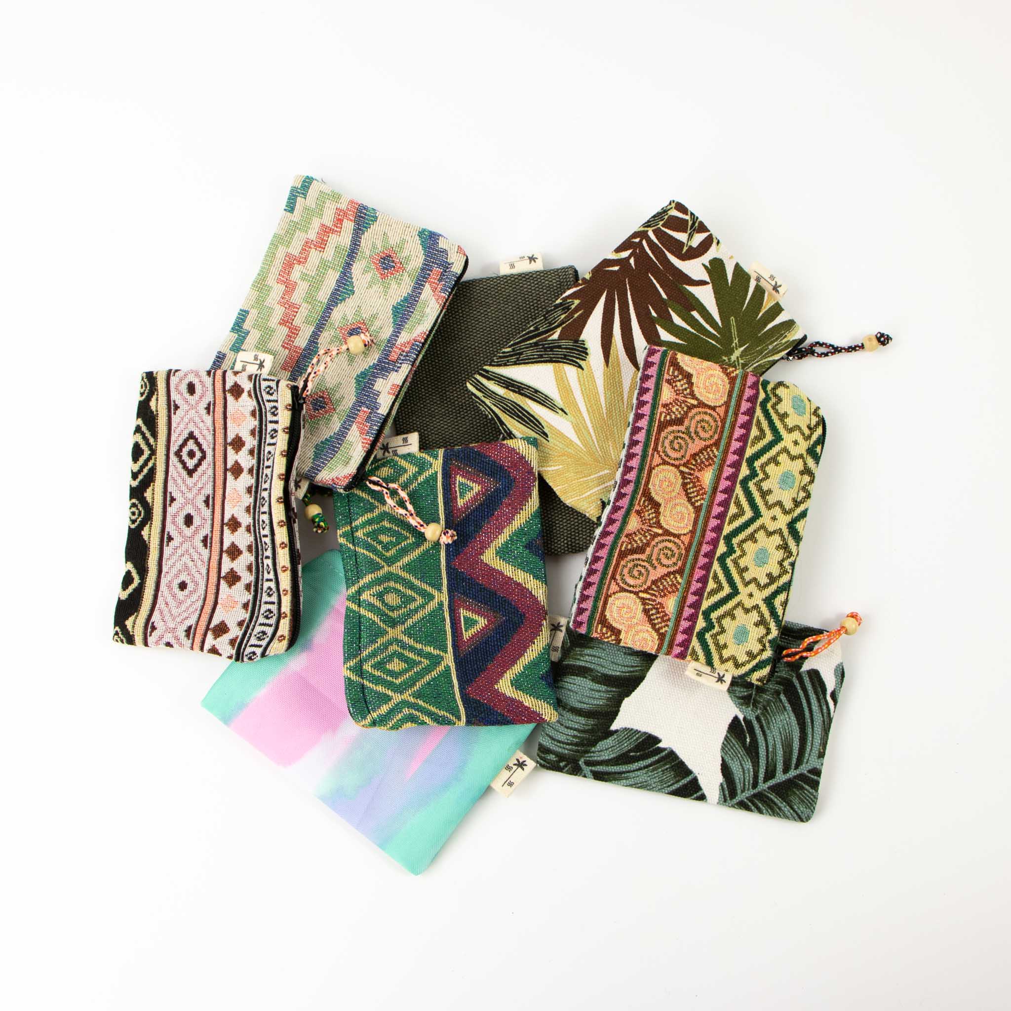 Mystery Fabric Off-Cut Pouch - Pineapple Island