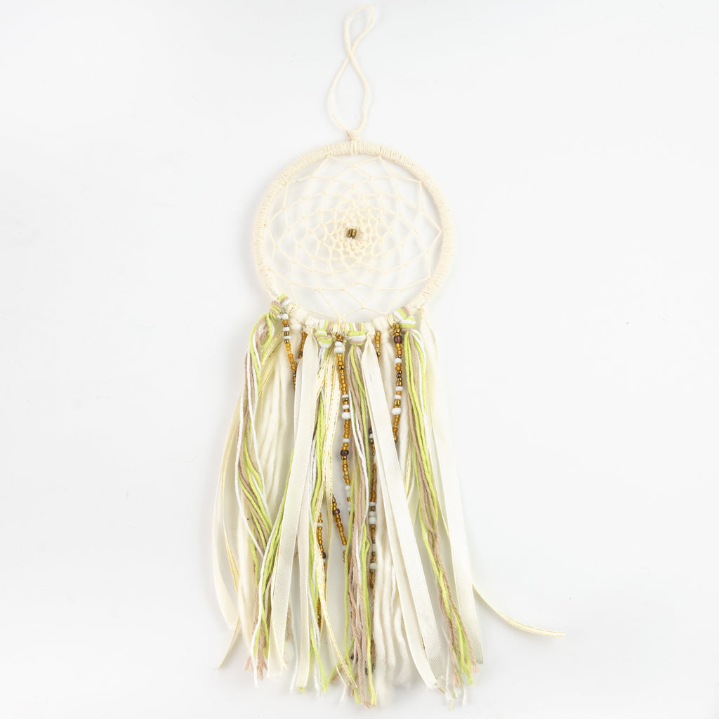 Natural Beaded Dreamcatcher