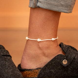 Giada Rahayu Shell Beaded Surf Anklet - Pineapple Island