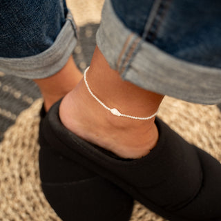 Giada Melati Shell Beaded Anklet - Pineapple Island