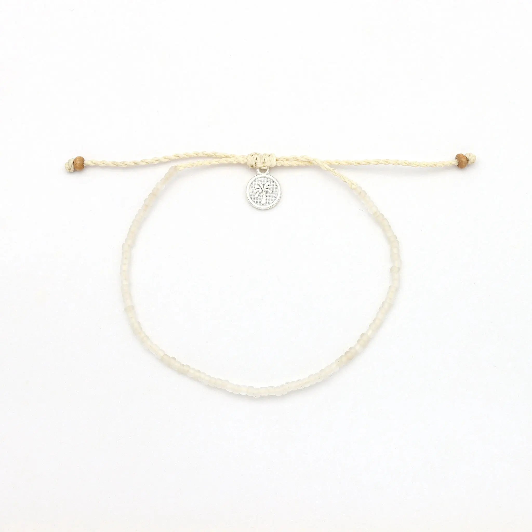 Ka'anapali Frosted Glass Beaded Anklet - Pineapple Island
