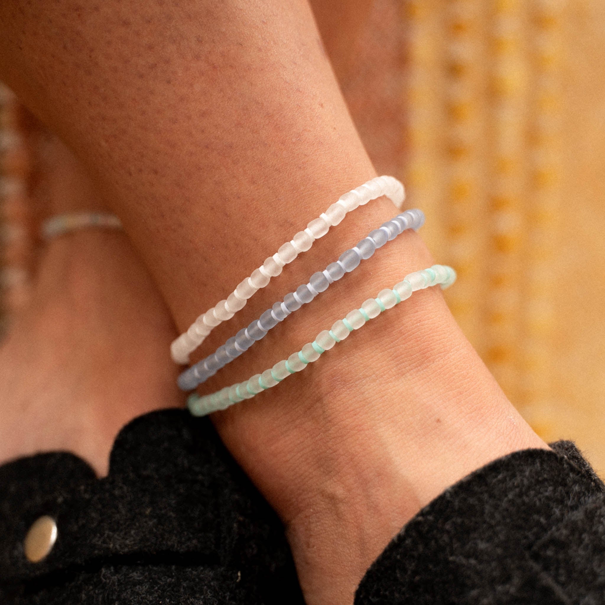 Marley Glass Beaded Anklet - Pineapple Island