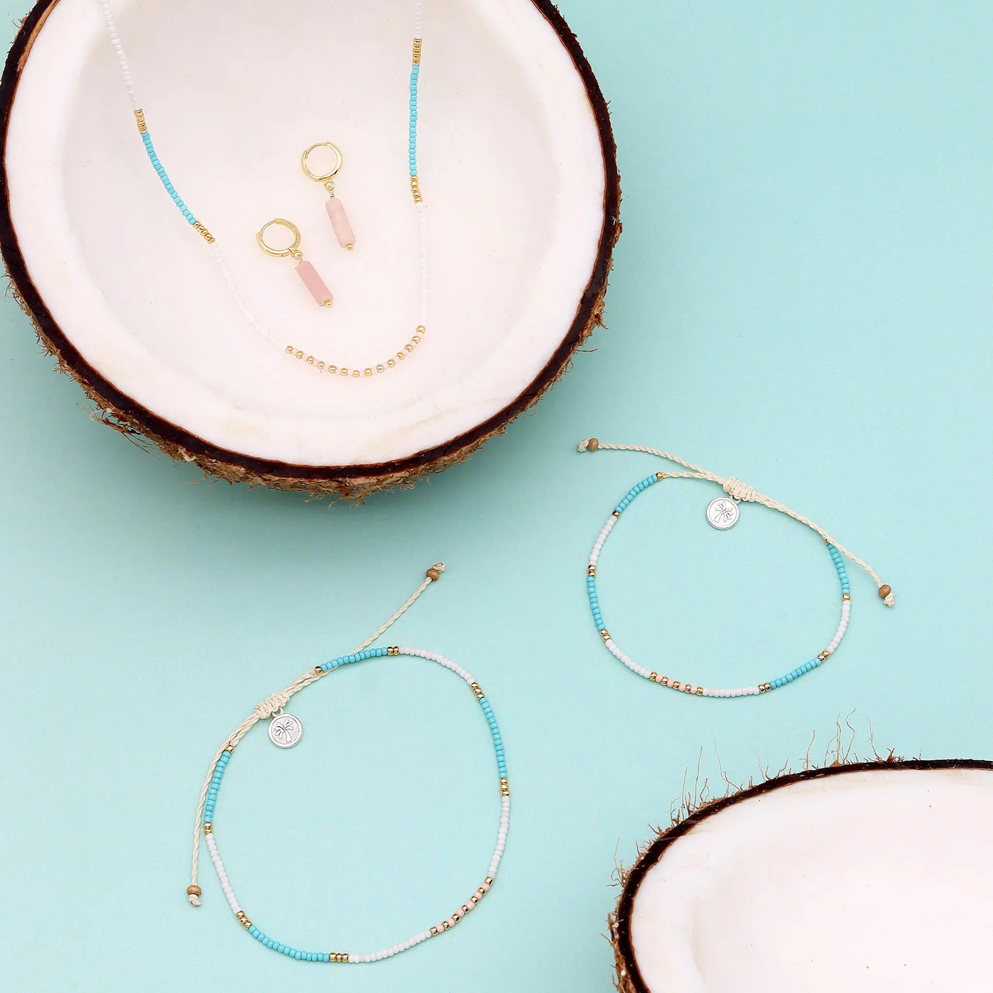 Giada Gembira Beaded Anklet - Pineapple Island