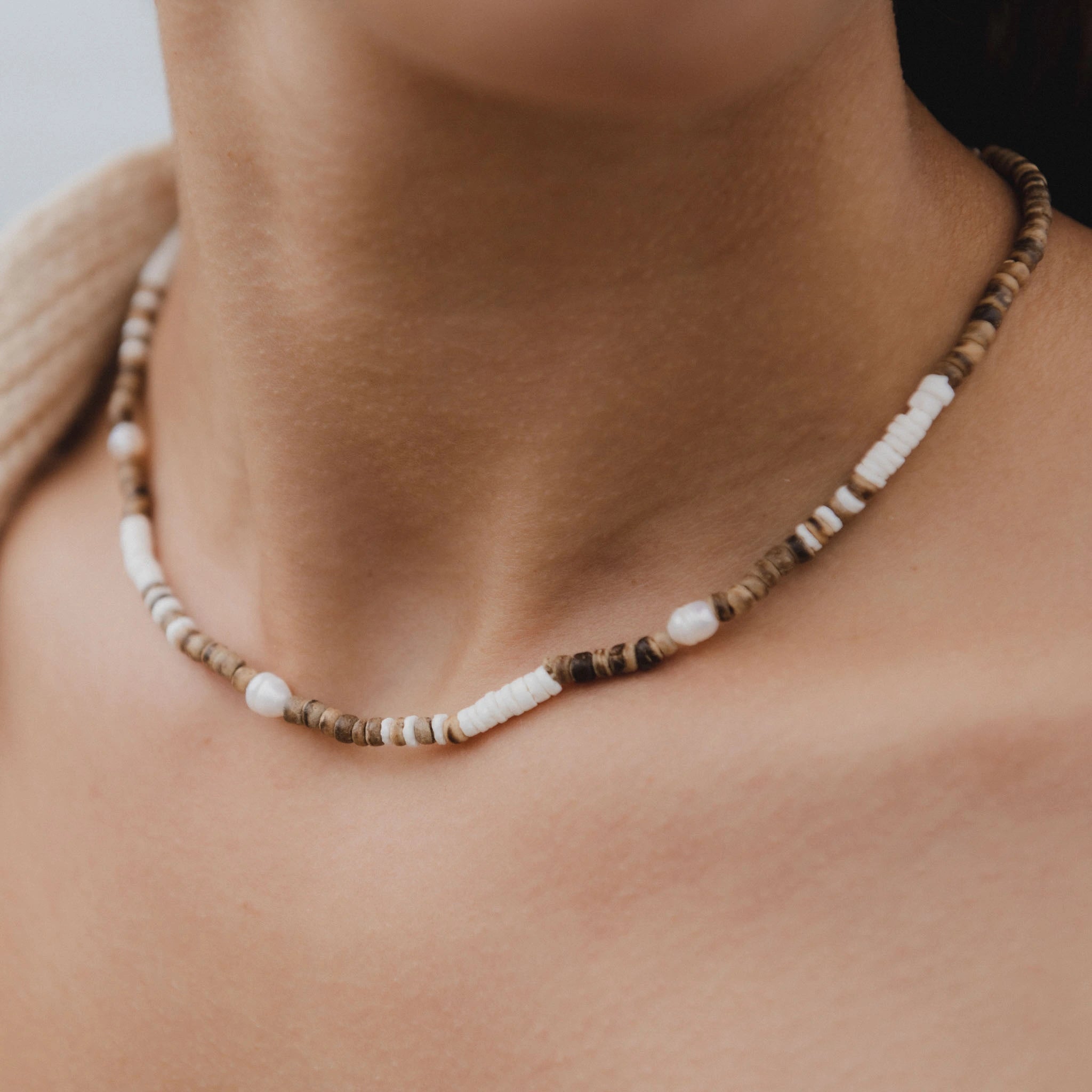 Kauai Puka Shell & Pearl Necklace - Pineapple Island