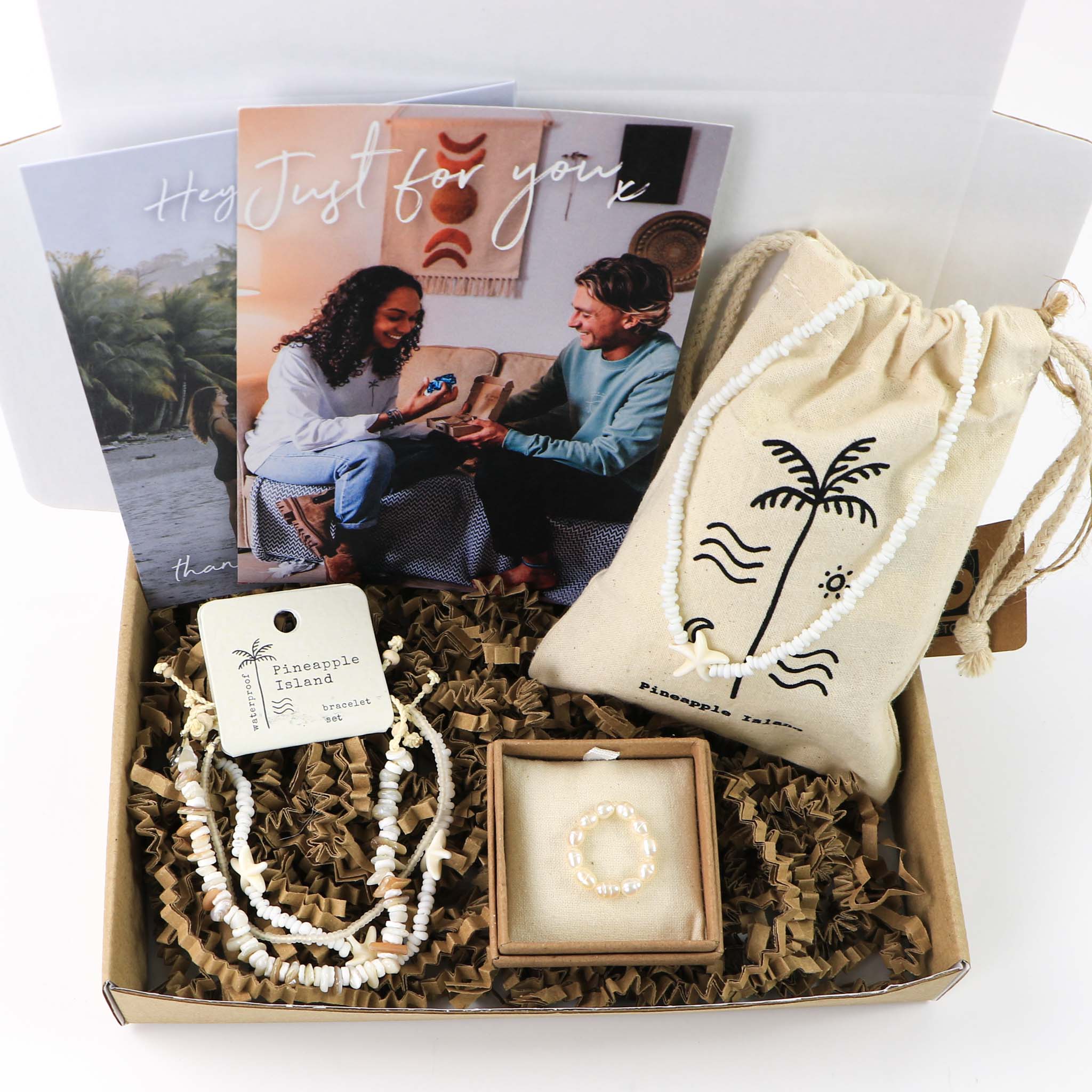 Tidepool Starfish & Pearls Letterbox Jewellery Set - Pineapple Island