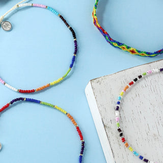 Just Like Us Pride Bangga Beaded Anklet - Pineapple Island