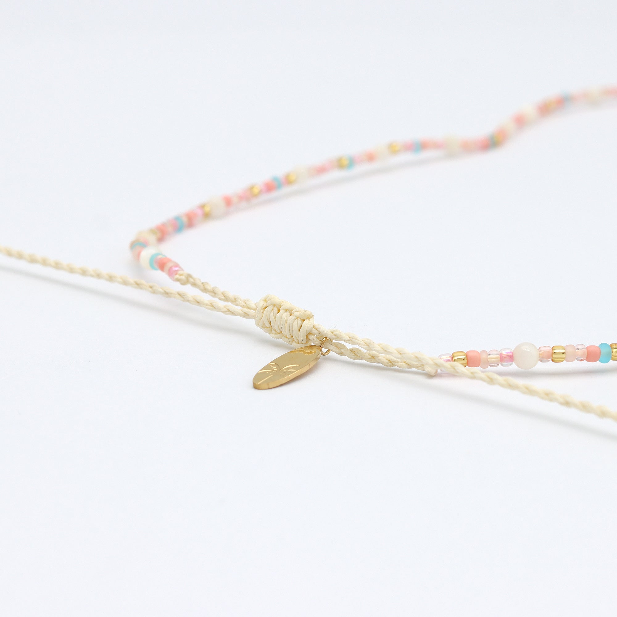 Surya Golden Beaded Necklace Pineapple Island