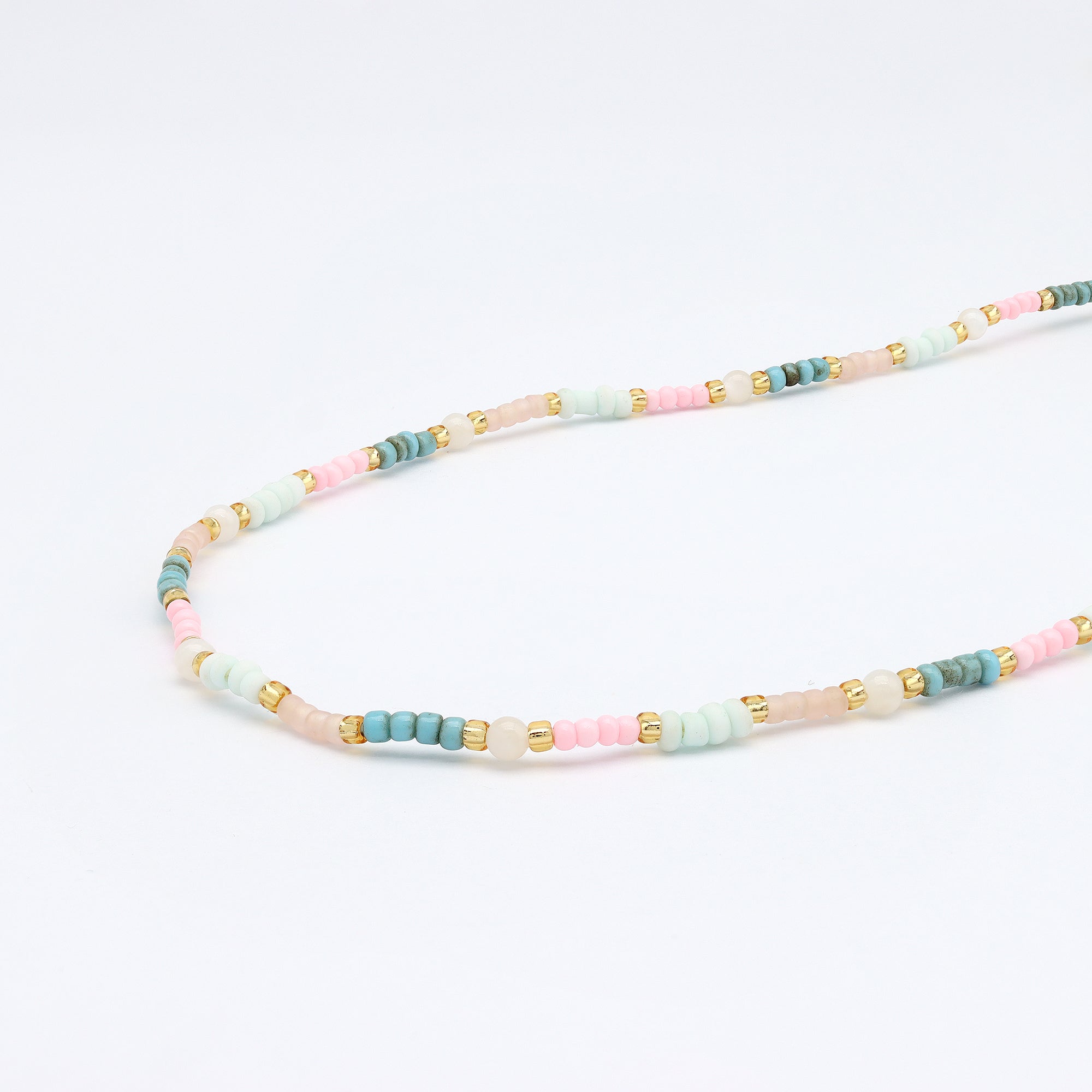 Kemboja Pastel Beaded Necklace - Pineapple Island