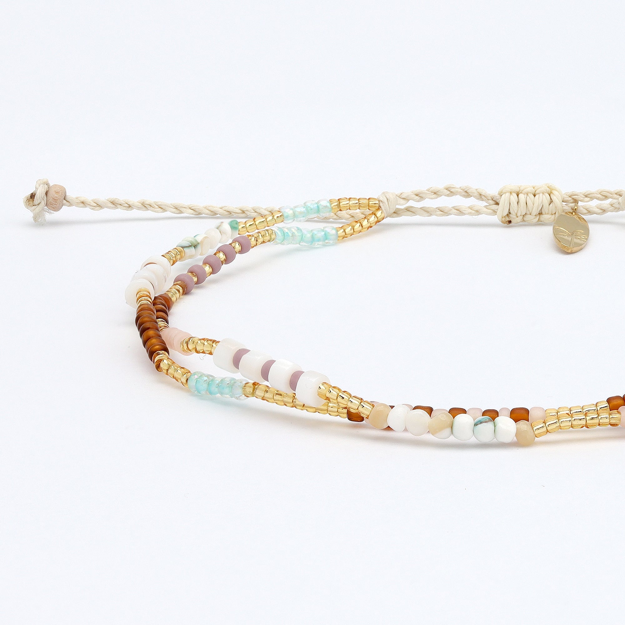 Alam Dainty Beaded Anklet Pineapple Island