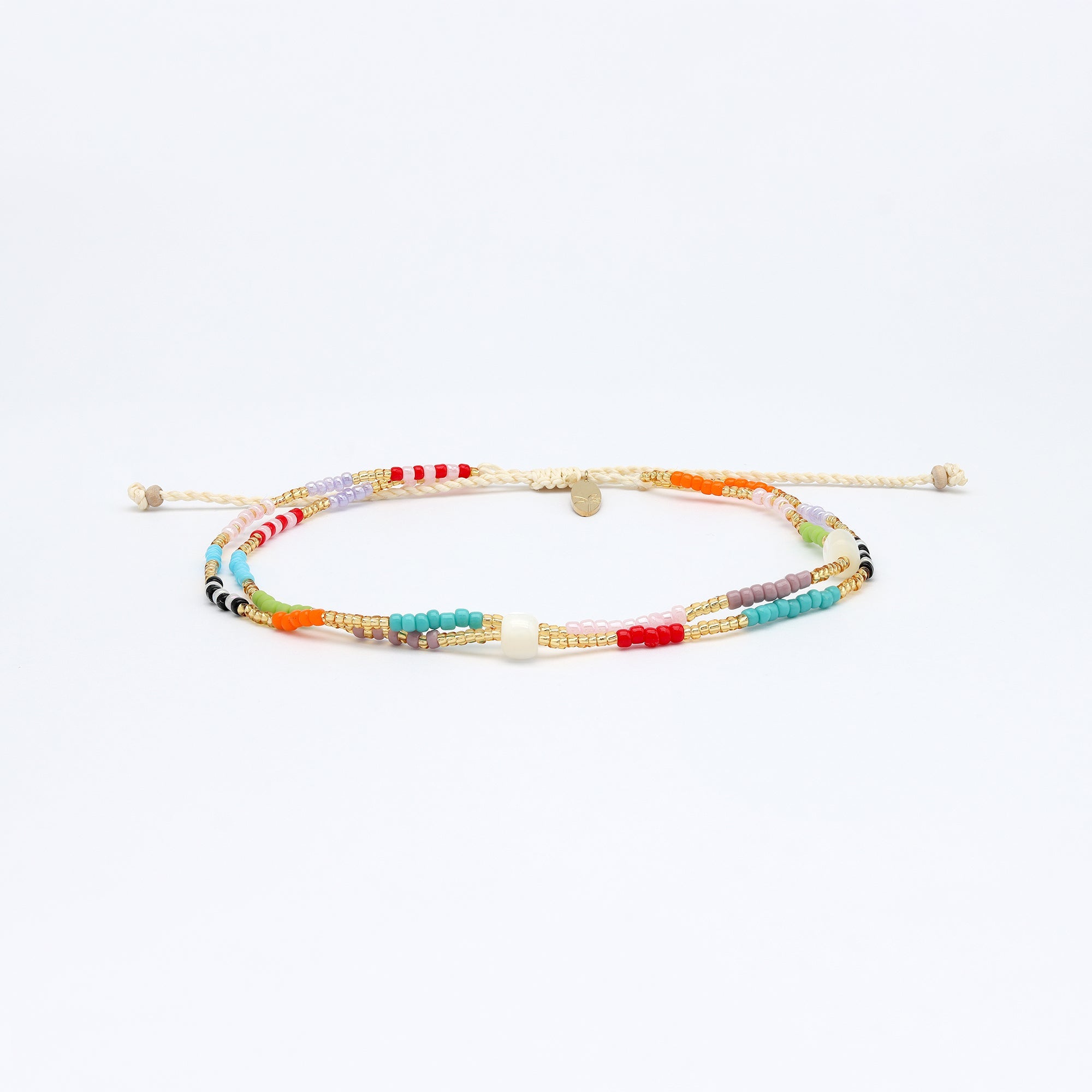 Berpesta Colourful Beaded Anklet Pineapple Island