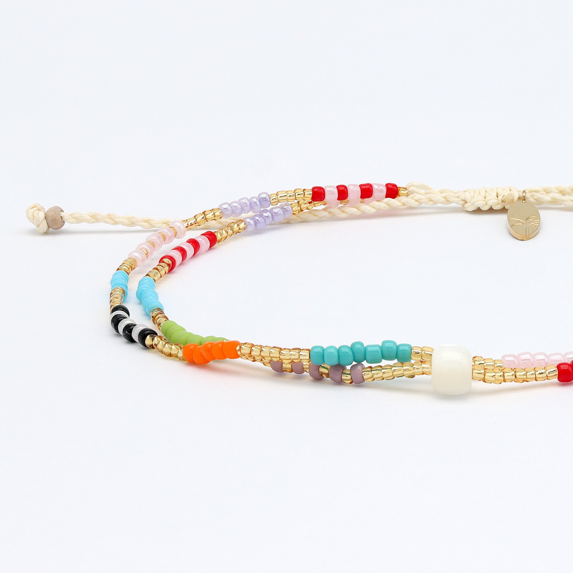 Berpesta Colourful Beaded Anklet Pineapple Island
