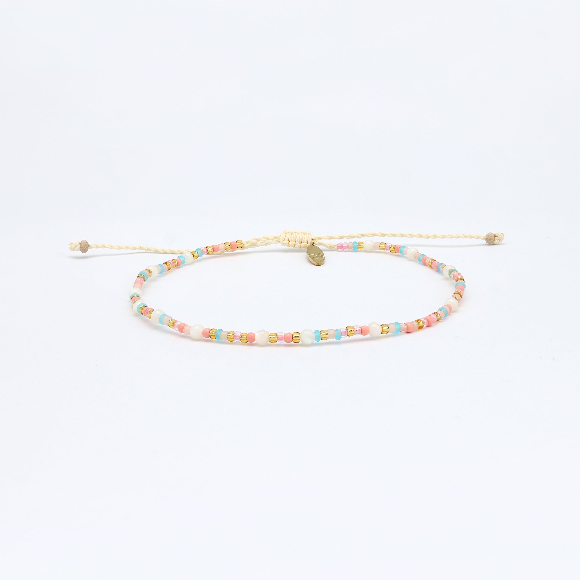 Surya Golden Beaded Anklet Pineapple Island