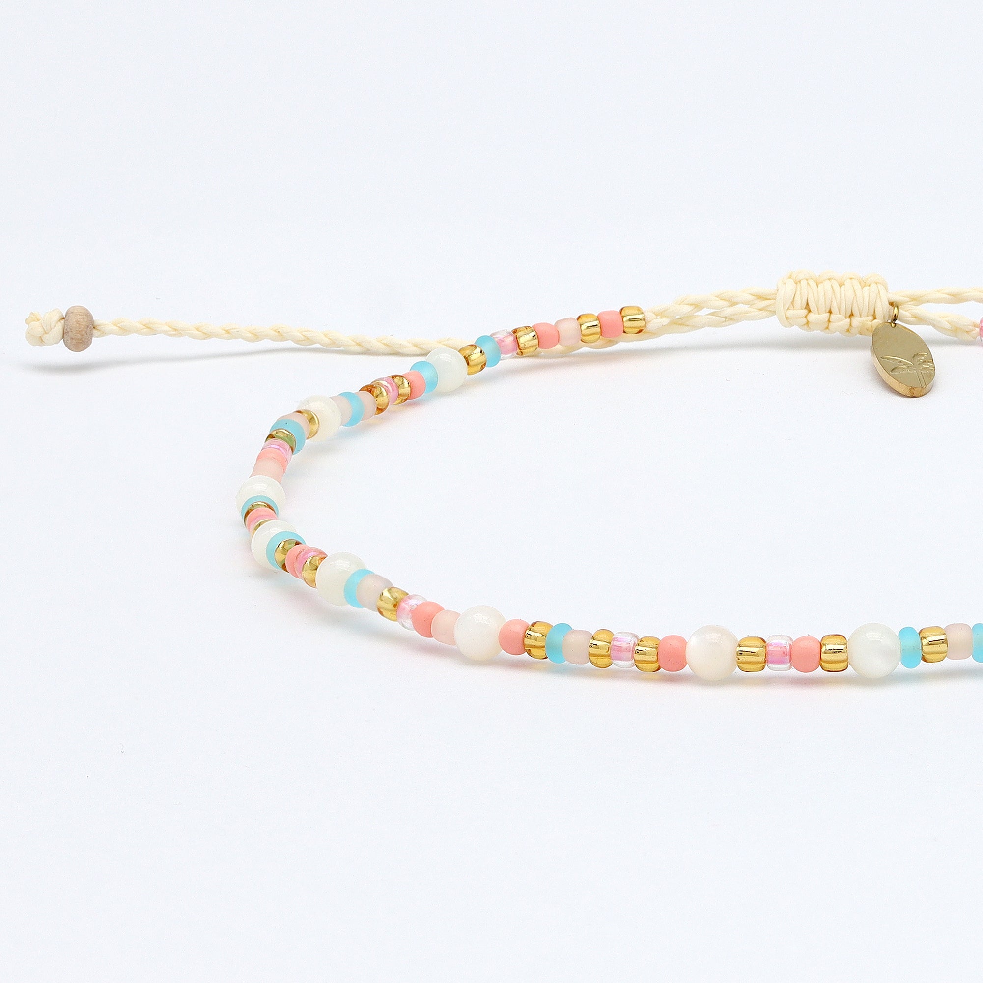 Surya Golden Beaded Anklet Pineapple Island