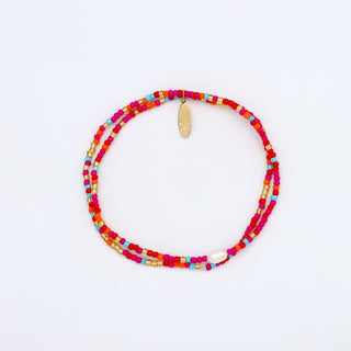 Colour Issues :( - Senja Pink Beaded Pearl Bracelet - Pineapple Island
