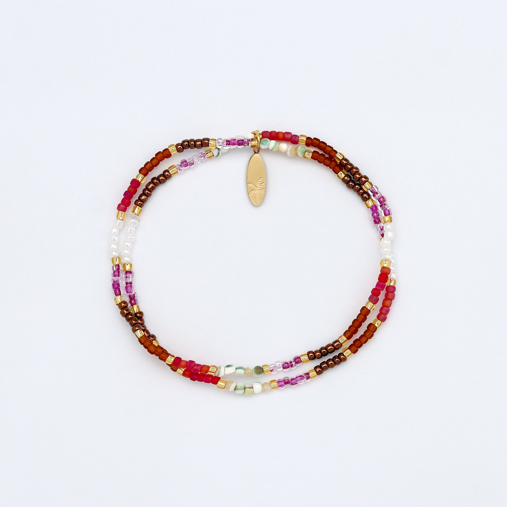 Berkilau Warm Tone Beaded Bracelet - Pineapple Island