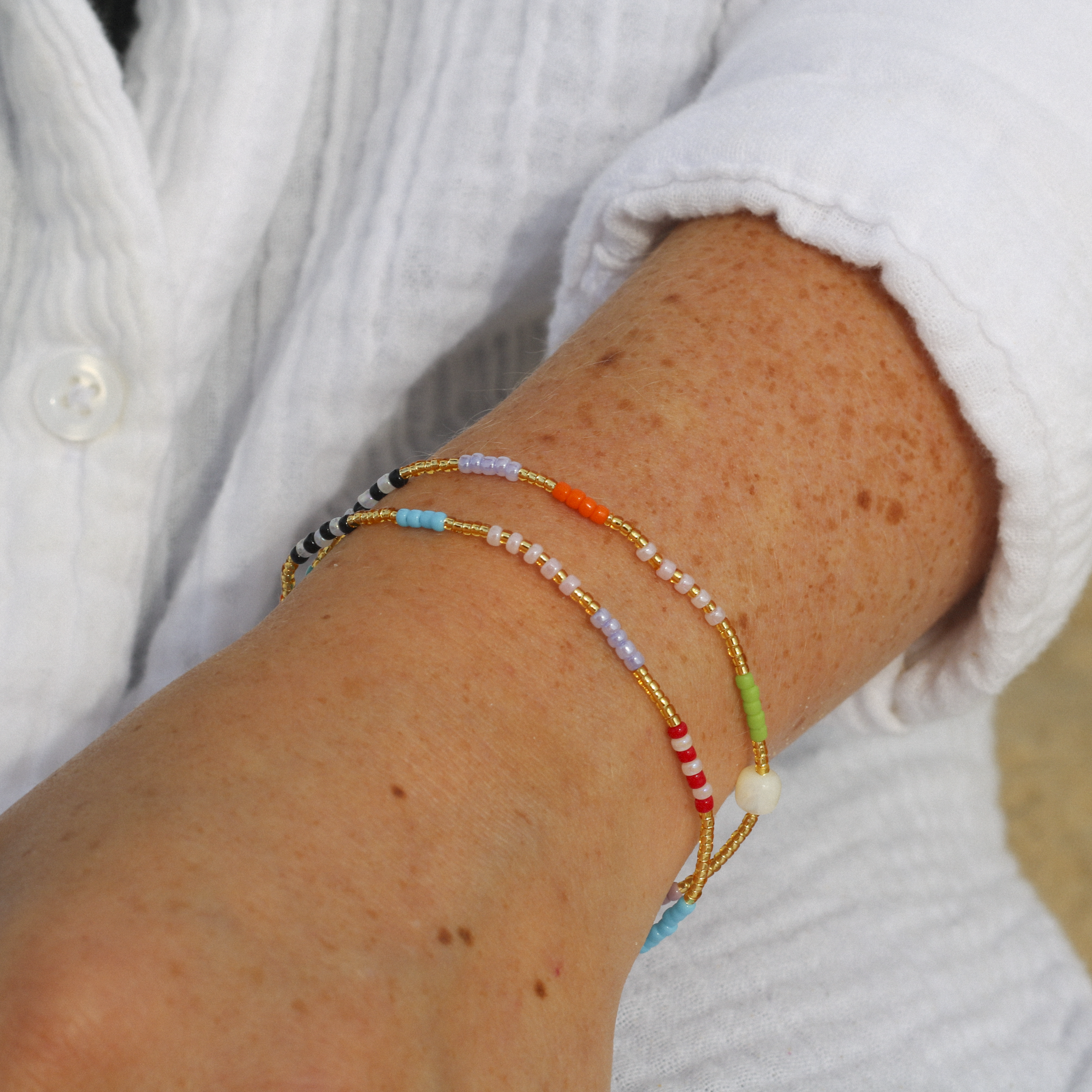 Berpesta Colourful Beaded Bracelet Pineapple Island