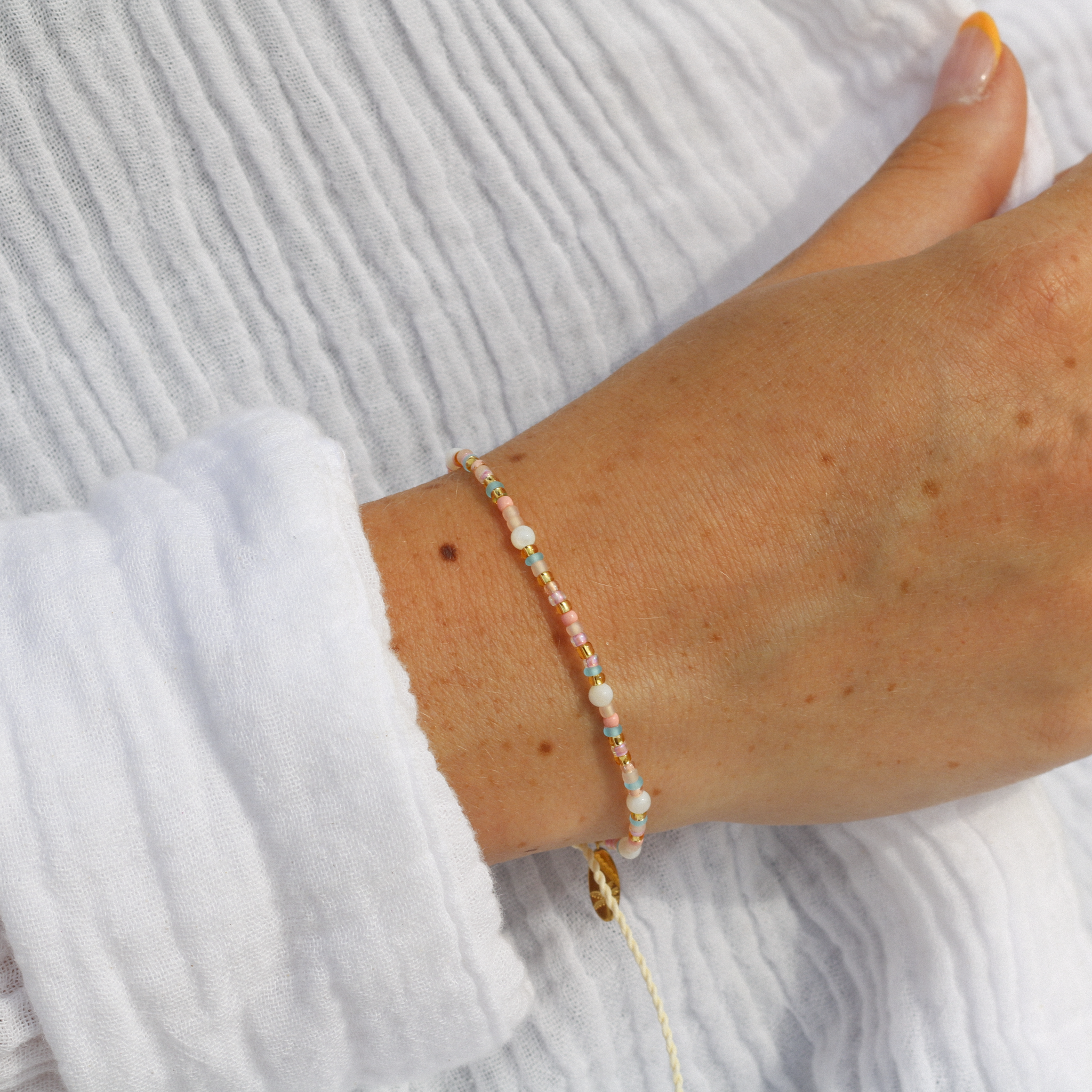 Surya Golden Beaded Bracelet Pineapple Island