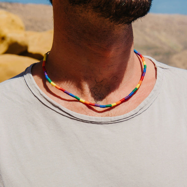 Just Like Us Woven Pride Necklace - Pineapple Island