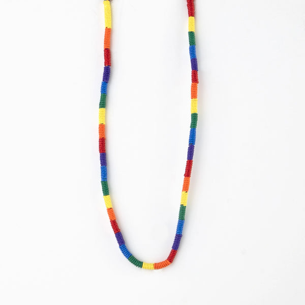 Just Like Us Woven Pride Necklace - Pineapple Island