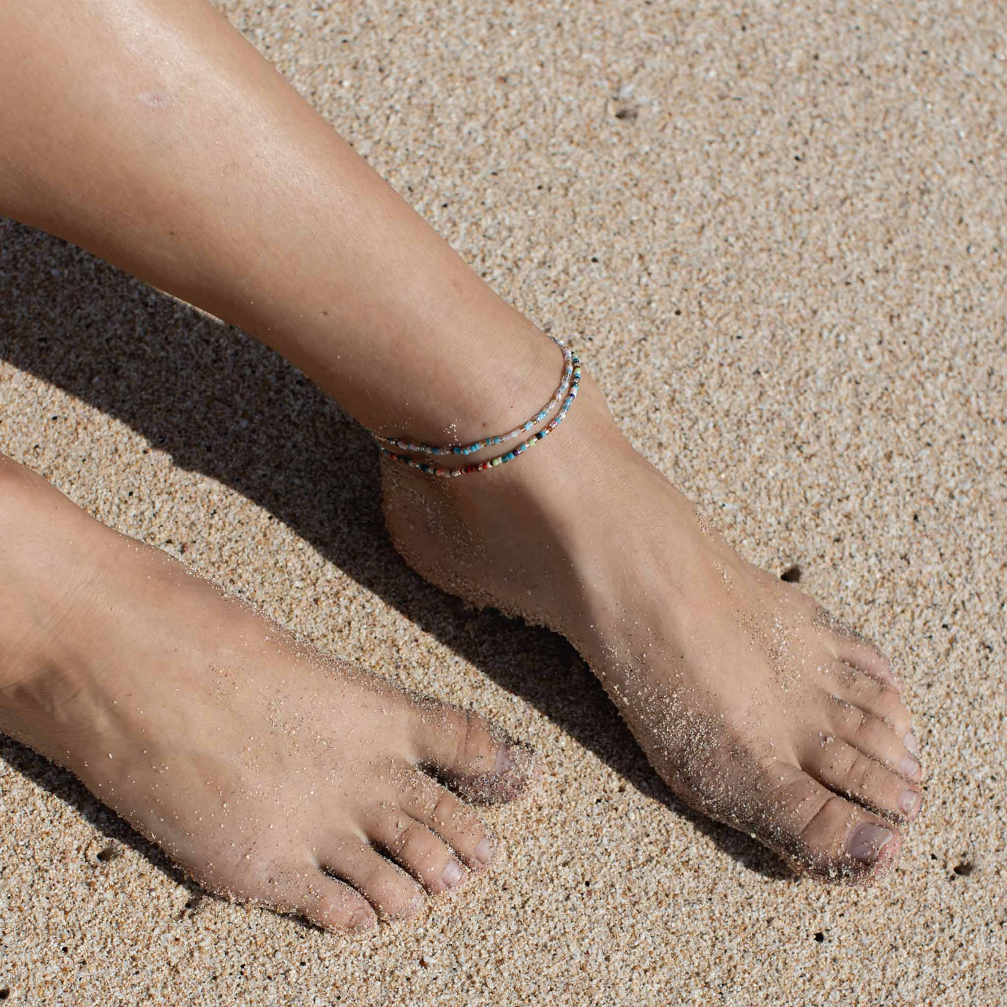 Alila Dainty Colourful Beaded Anklet SALE