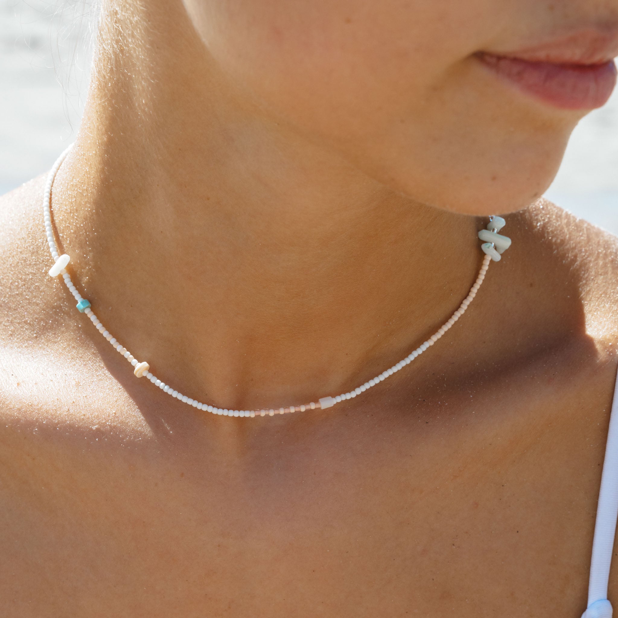 Mimpi Dainty Beaded Necklace - Pineapple Island