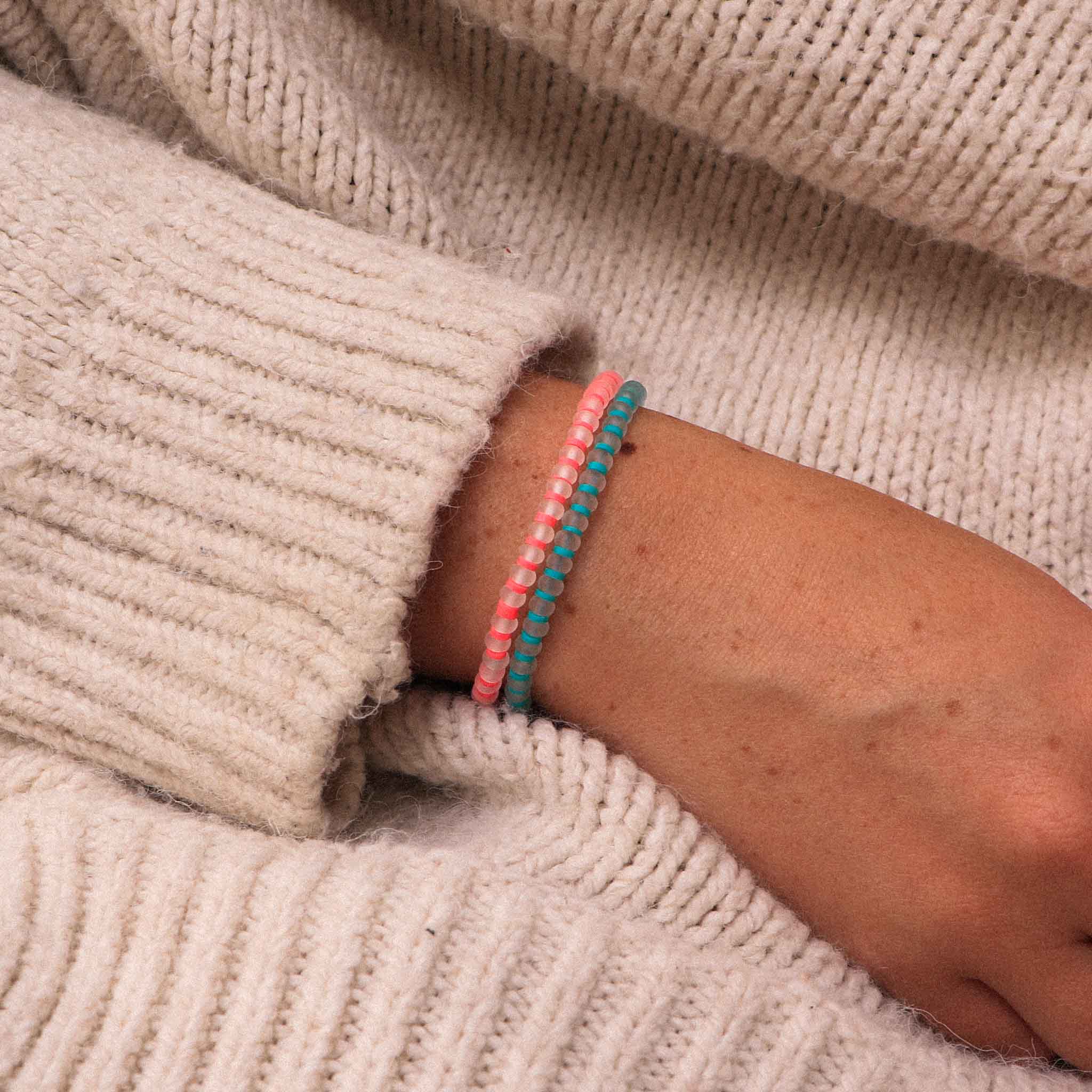 Slalom Beaded Adjustable Bracelet