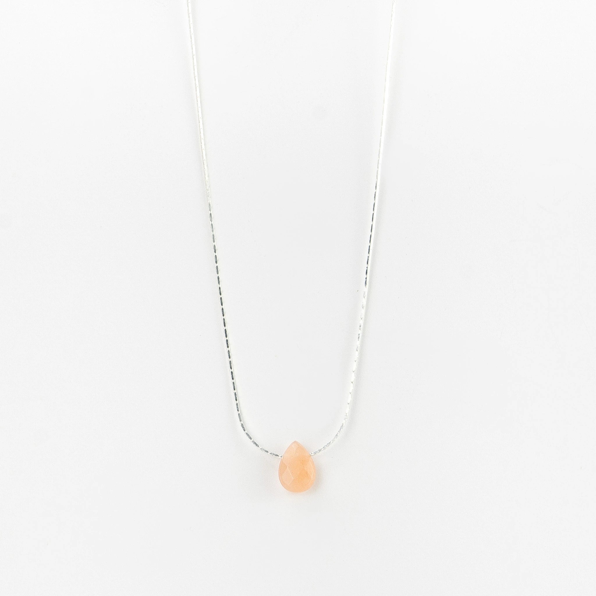 Samudra Pink Teardrop Stone Necklace - Pineapple Island