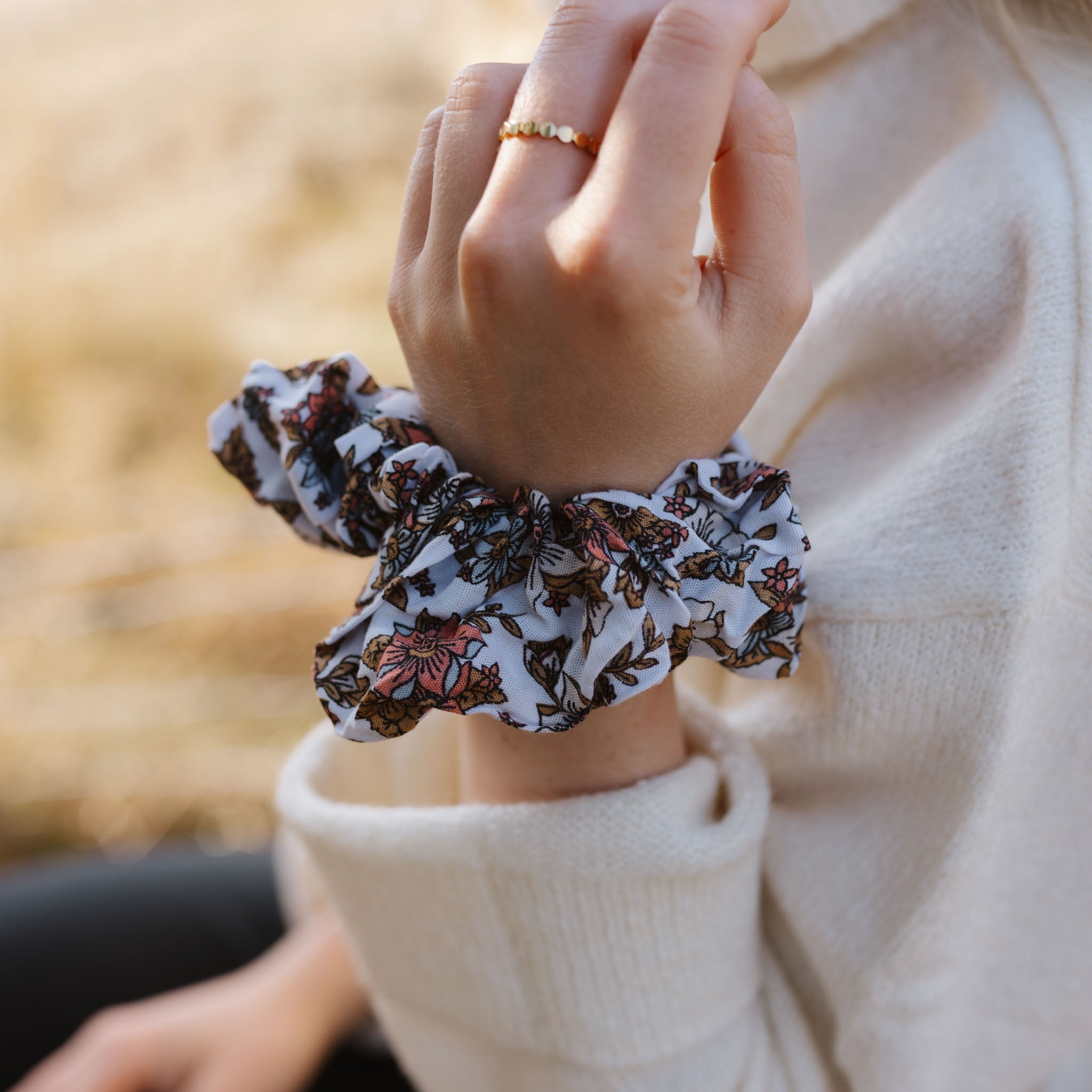 Handmade Fabric Off-Cut Scrunchies - Large