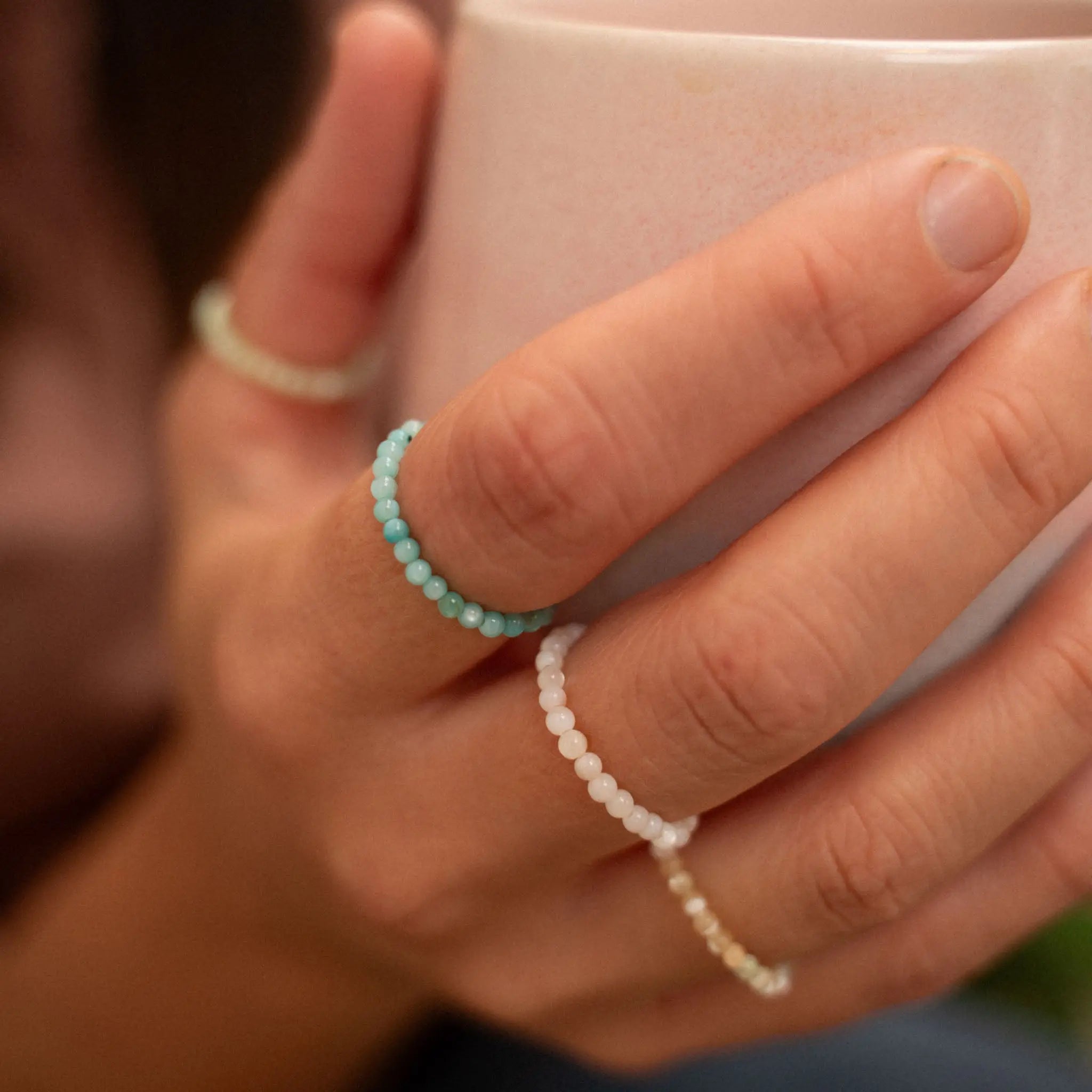 Kualoa Beaded Stretch Ring - Pineapple Island