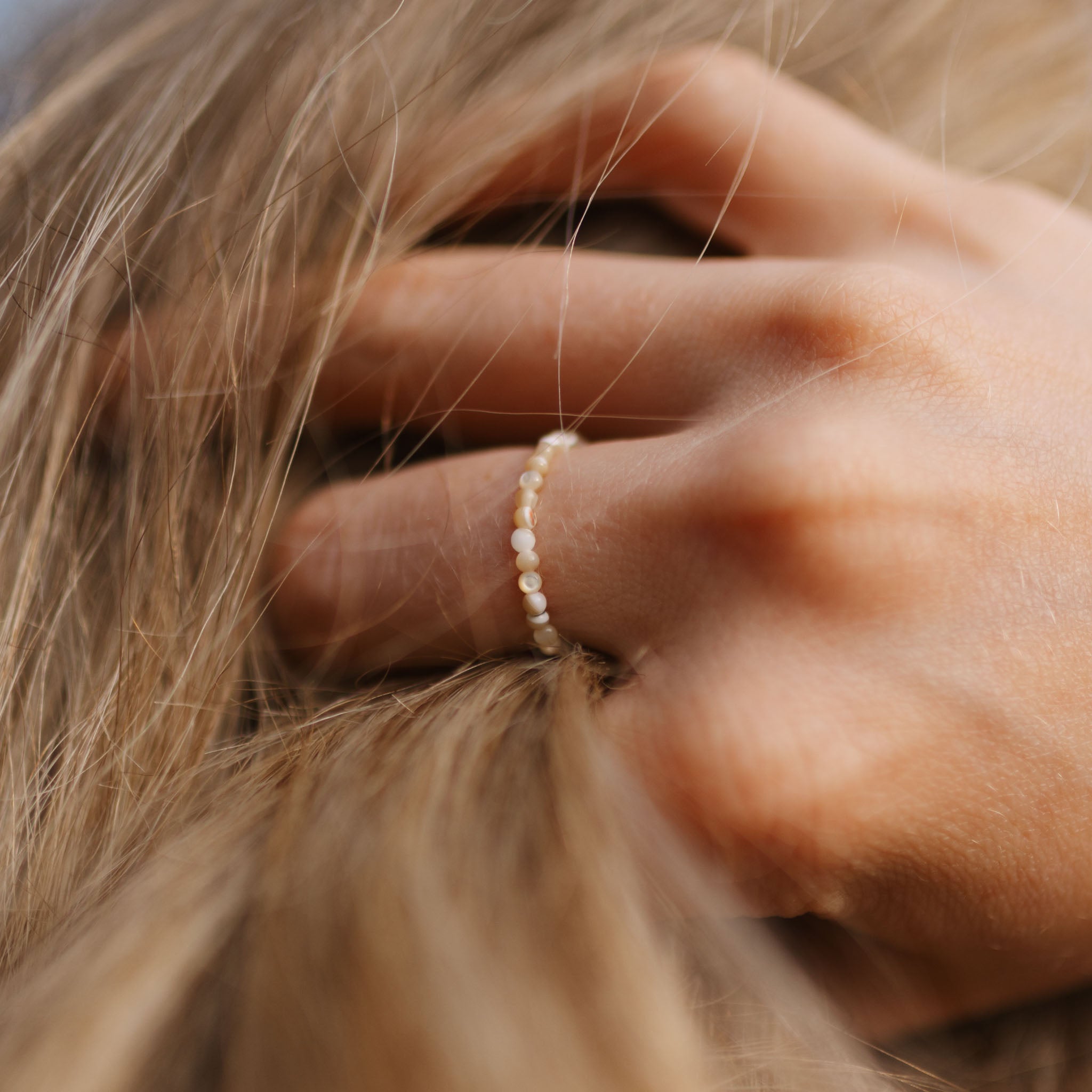 Kualoa Beaded Stretch Ring - Pineapple Island