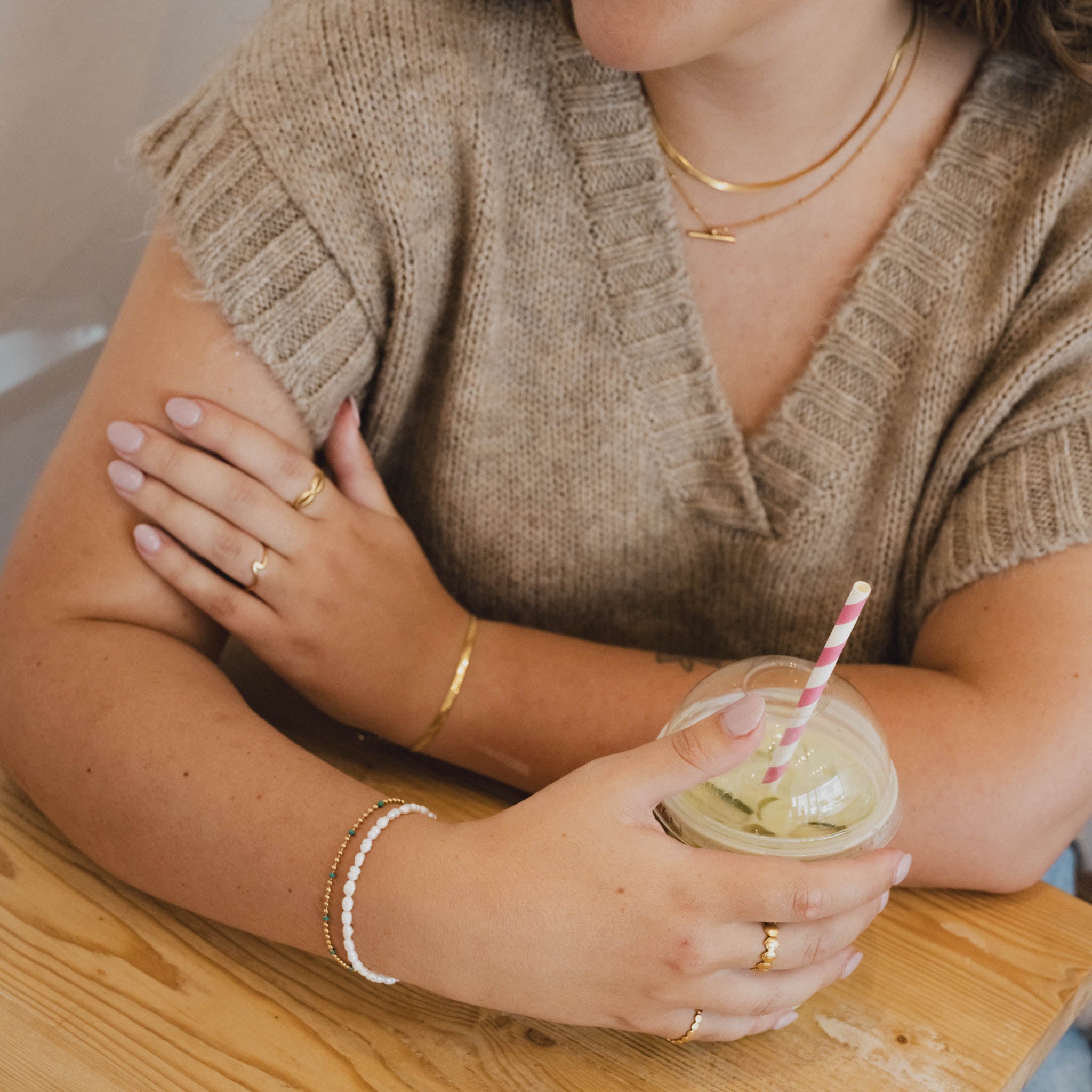 Golden Hour Bracelet Trio Stack - Pineapple Island