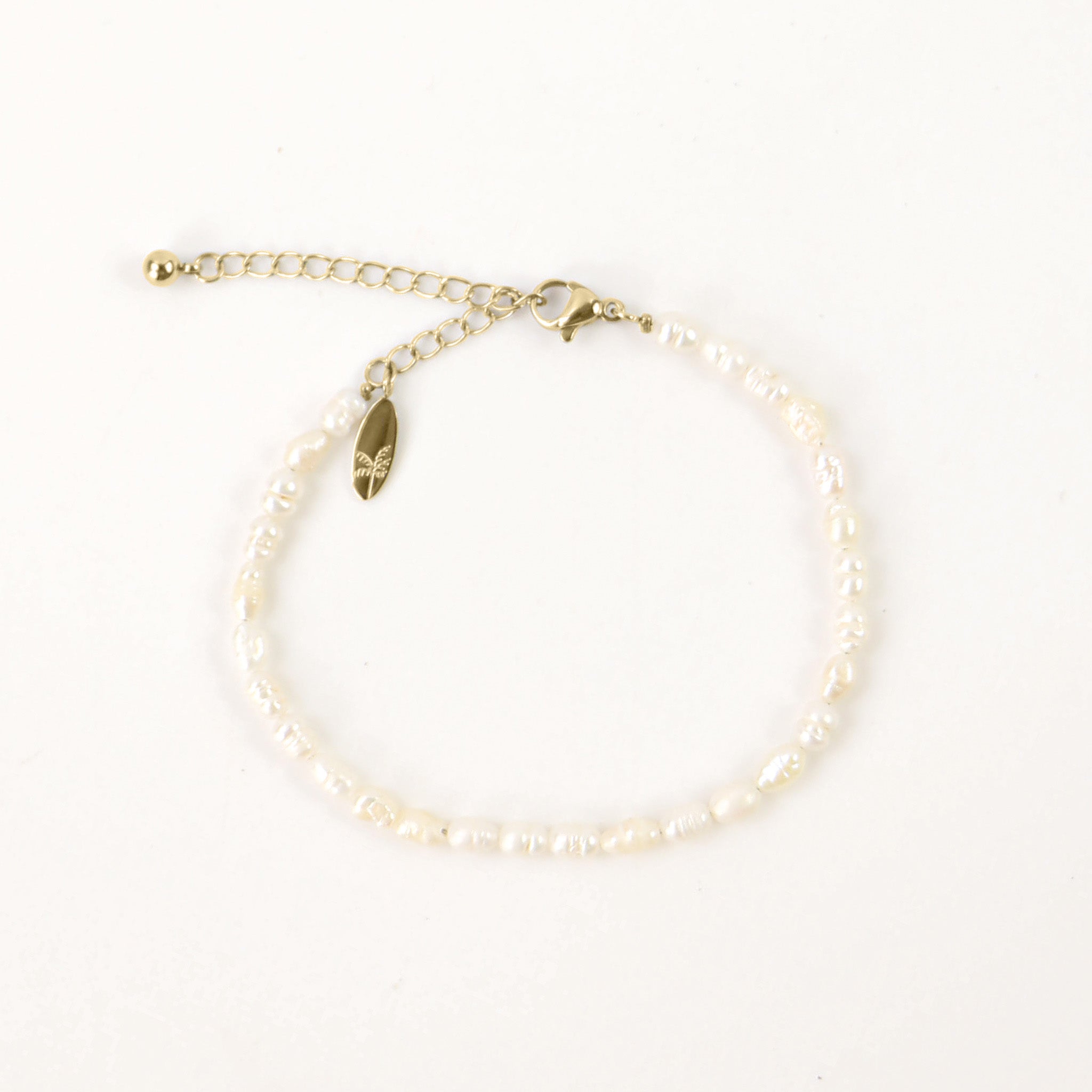 Pearl and Gold Bracelet Stack - Pineapple Island