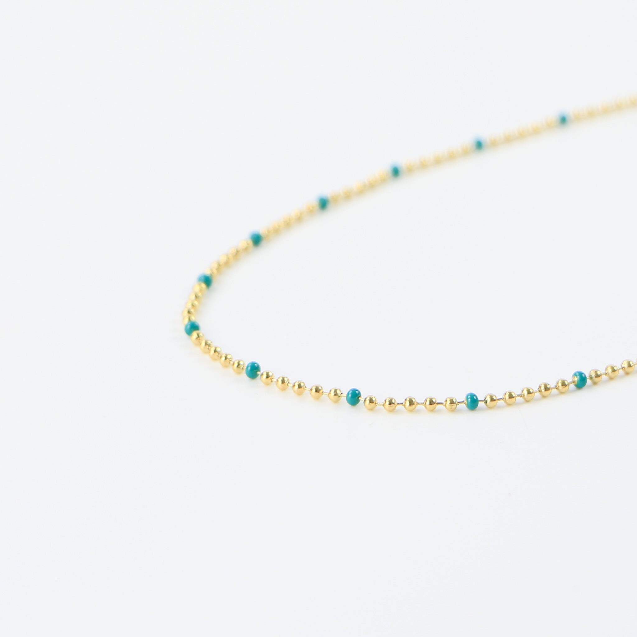 Enamel Chain Necklace - Pineapple Island