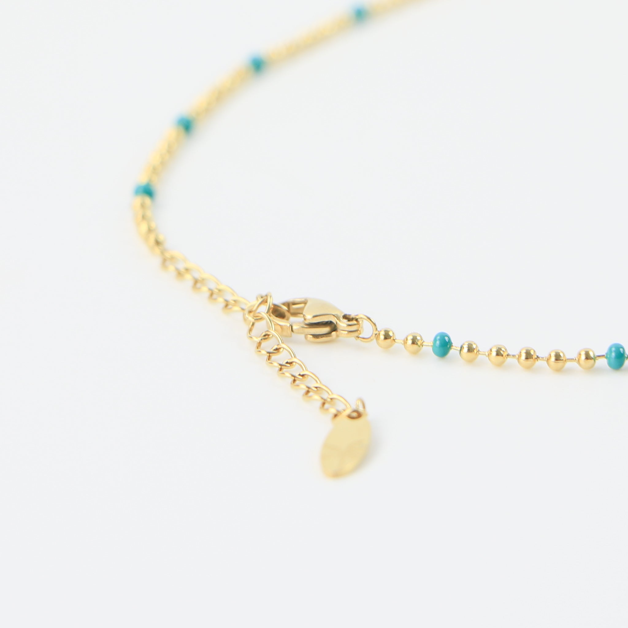 Enamel Chain Necklace - Pineapple Island
