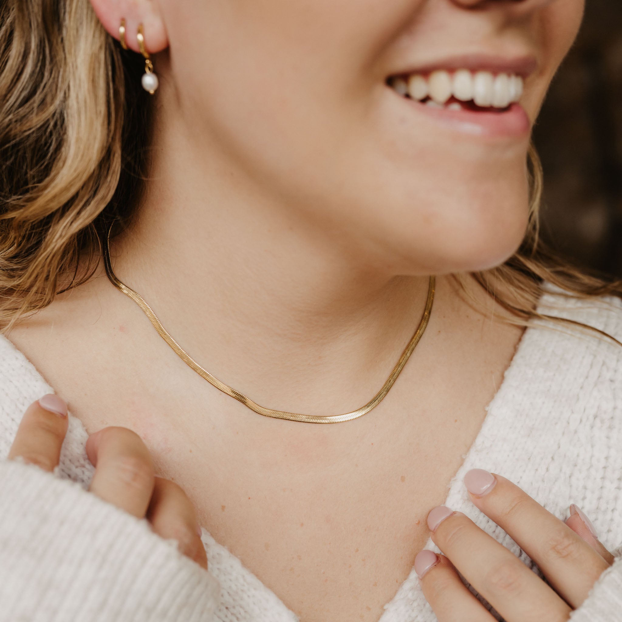 Herringbone Chain Necklace - Pineapple Island