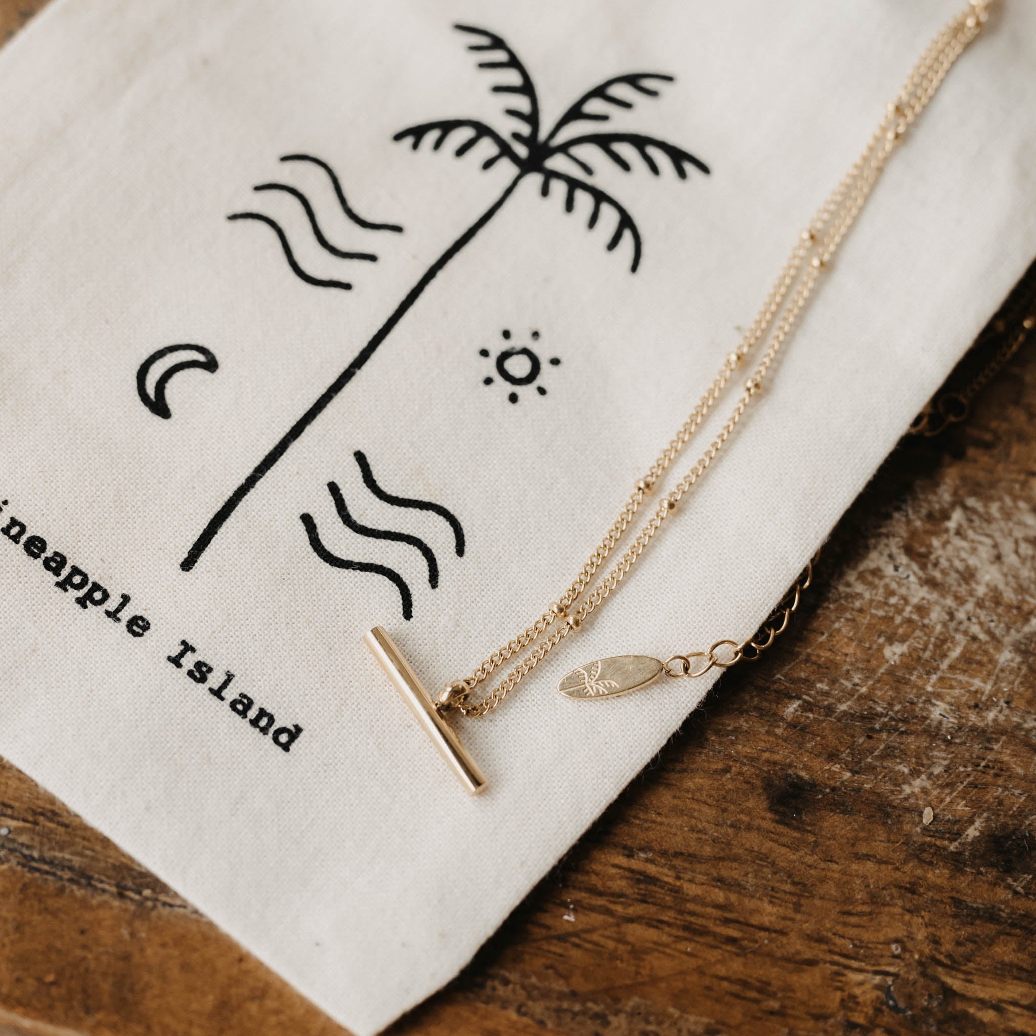 T-Bar Necklace - Pineapple Island