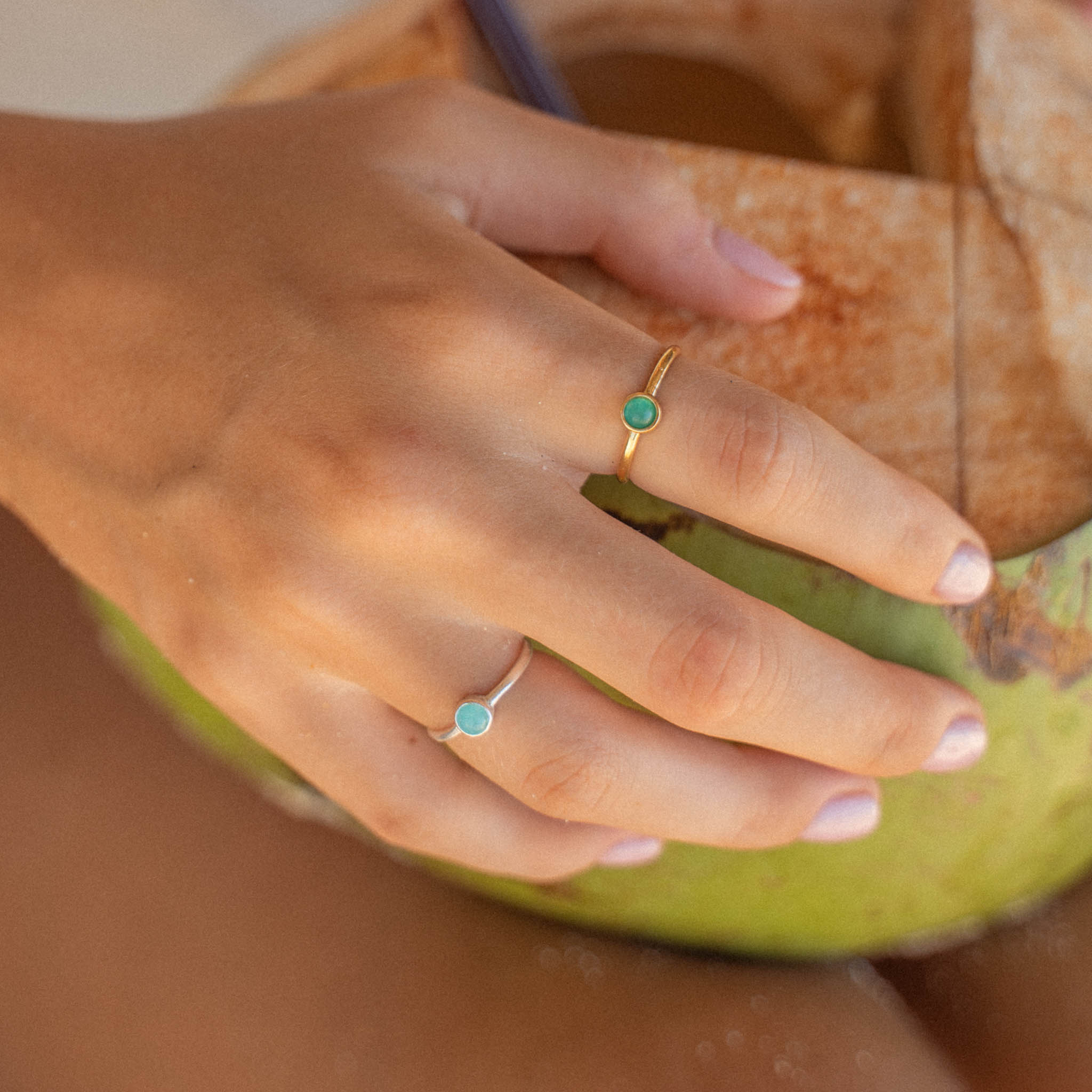 Gemstone Adjustable Ring - Pineapple Island