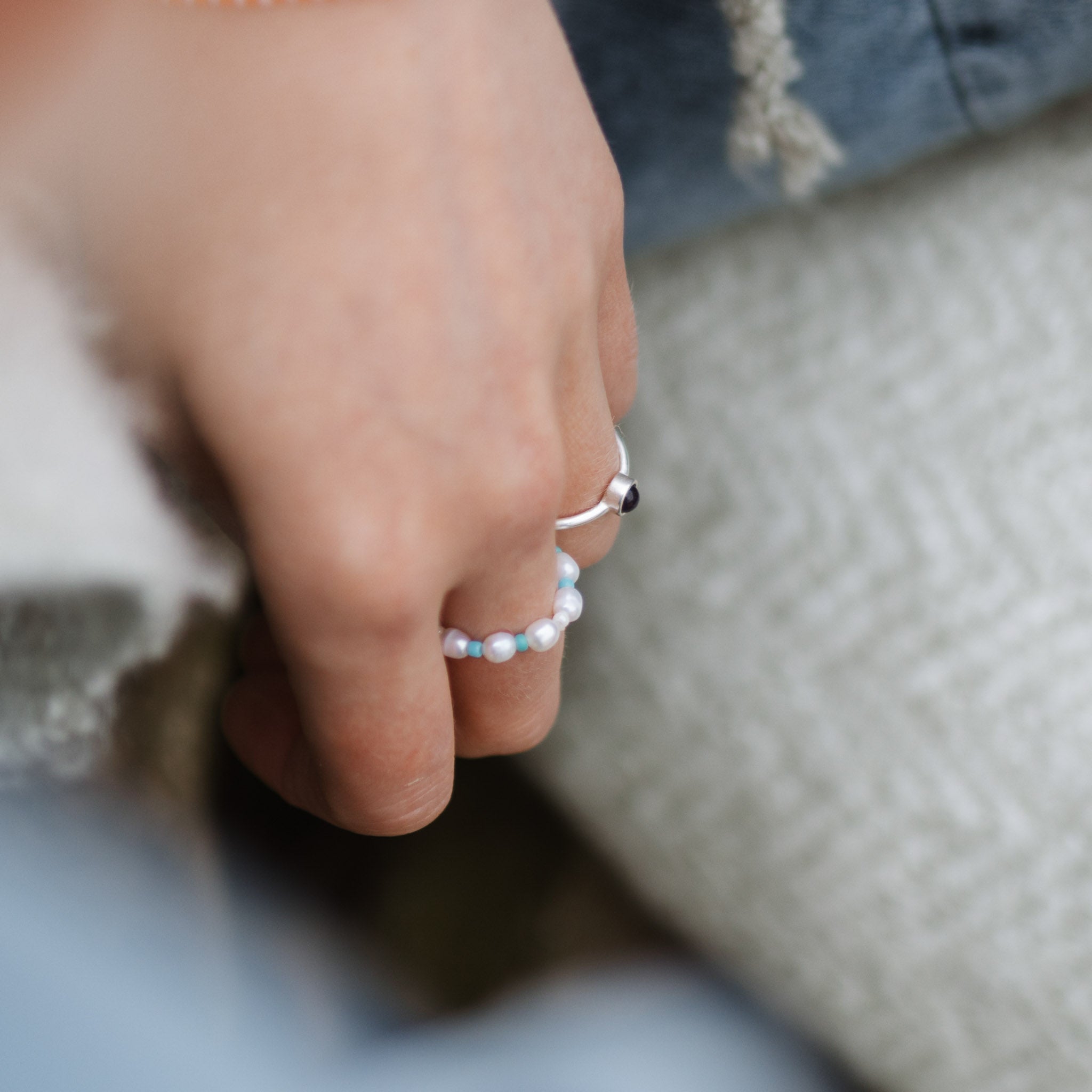 Pelangi Beaded Pearl Ring - Pineapple Island