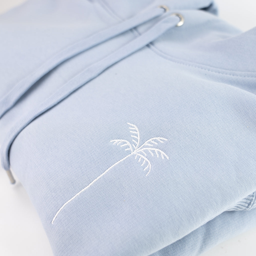 Palm Tree Embroidered Hoodie - Pineapple Island