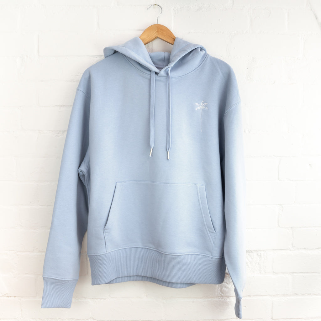 Palm Tree Embroidered Hoodie - Pineapple Island