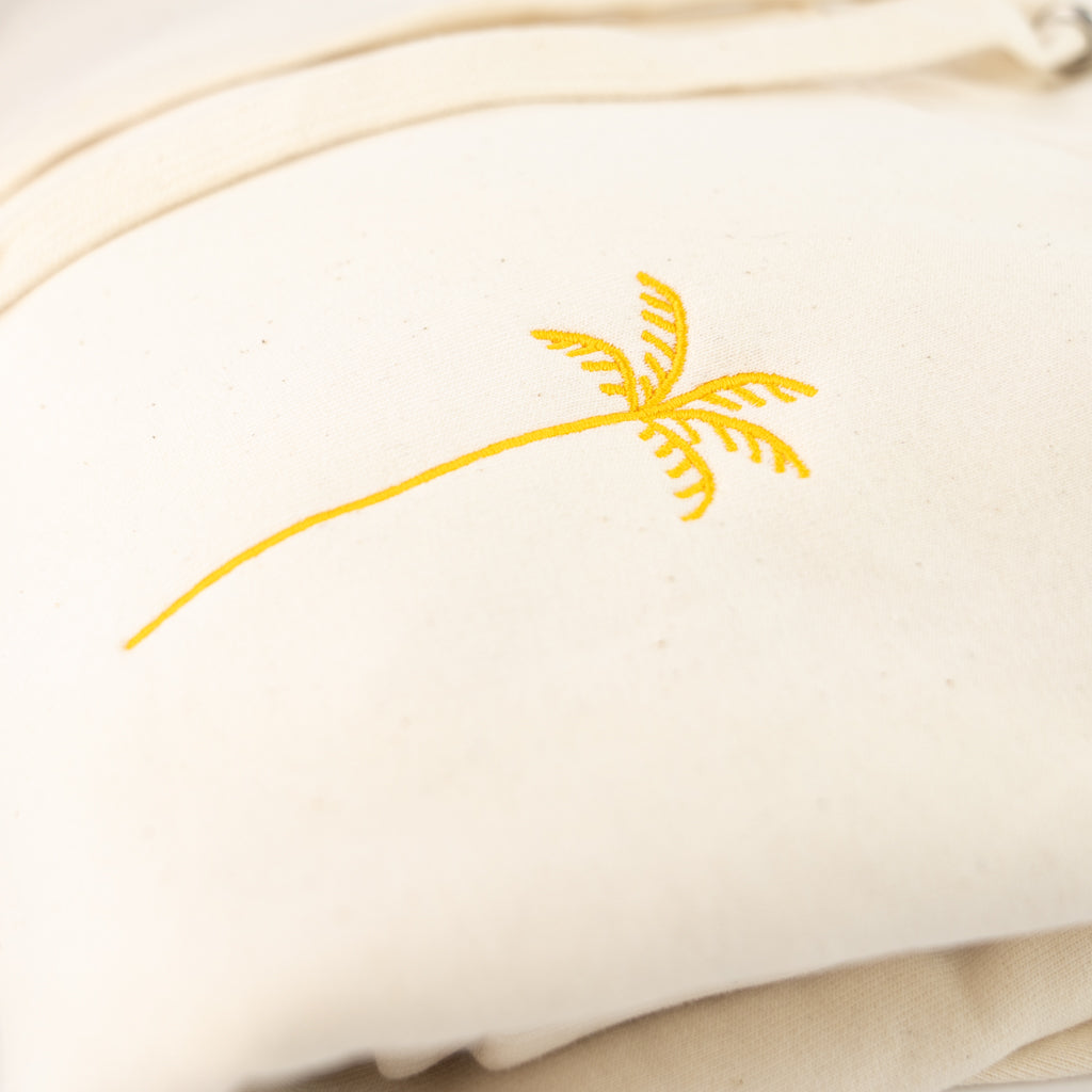 Palm Tree Embroidered Hoodie - Pineapple Island