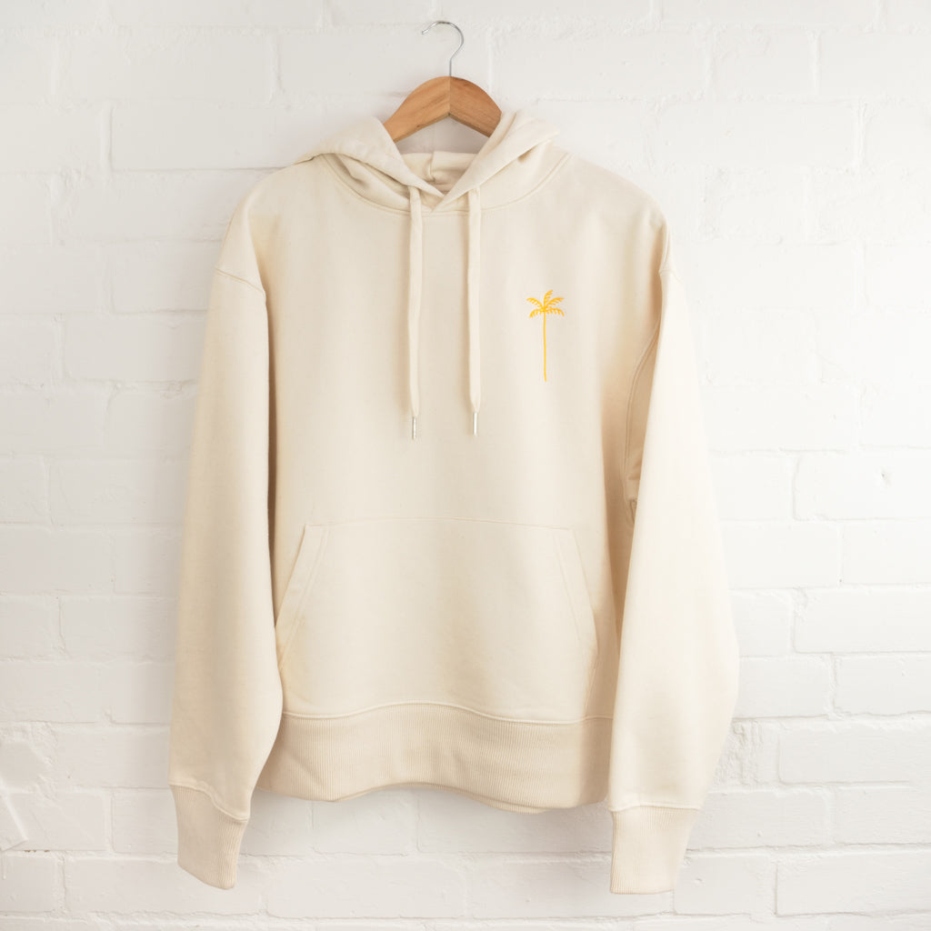 Palm Tree Embroidered Hoodie - Pineapple Island