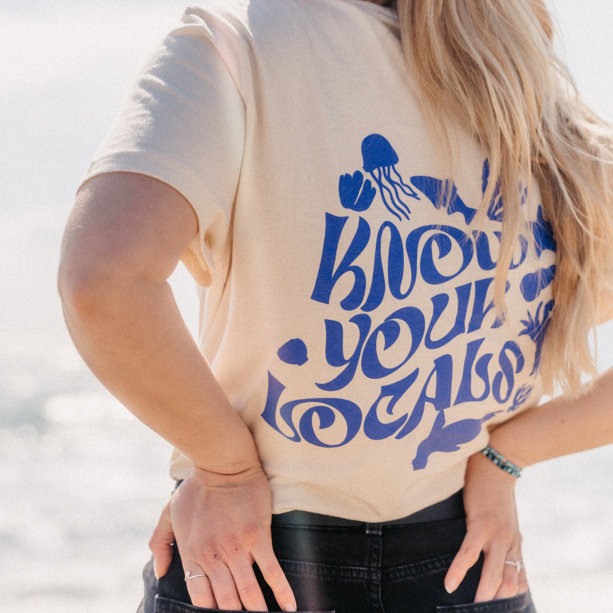 Know your Locals Sustainable T-Shirt - Surfers Against Sewage - Pineapple Island