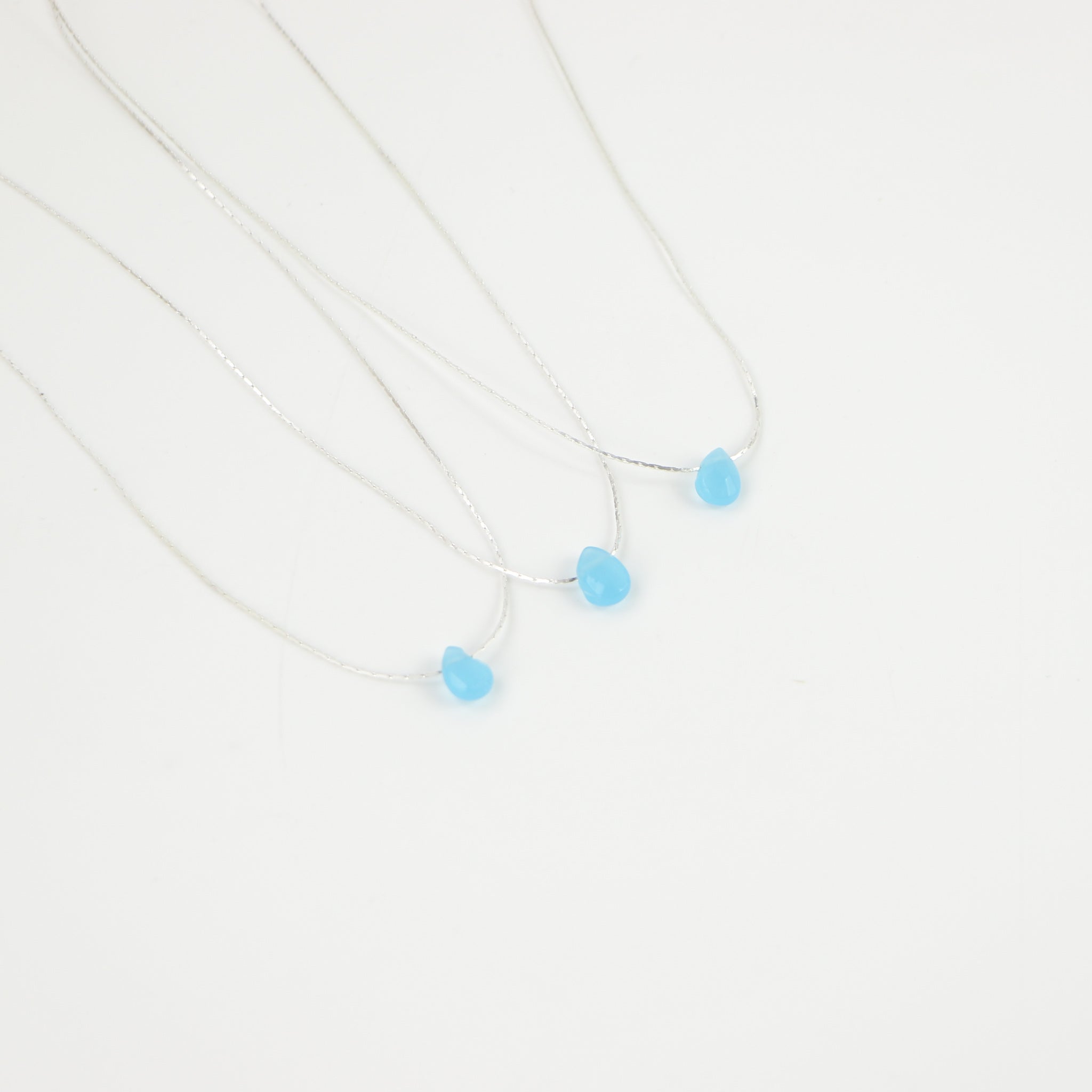 IMPERFECT Samudra Aquamarine Teardrop Stone Necklace - Pineapple Island