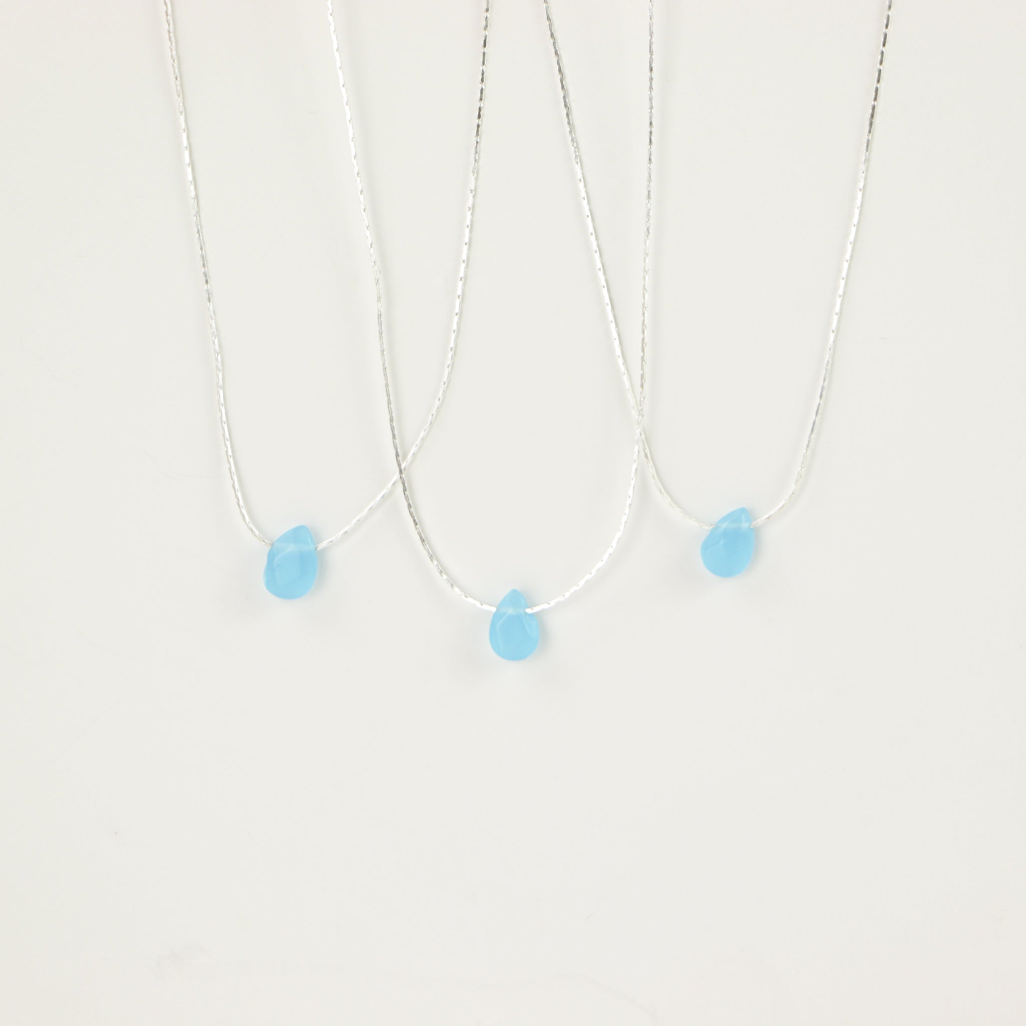 IMPERFECT Samudra Aquamarine Teardrop Stone Necklace - Pineapple Island