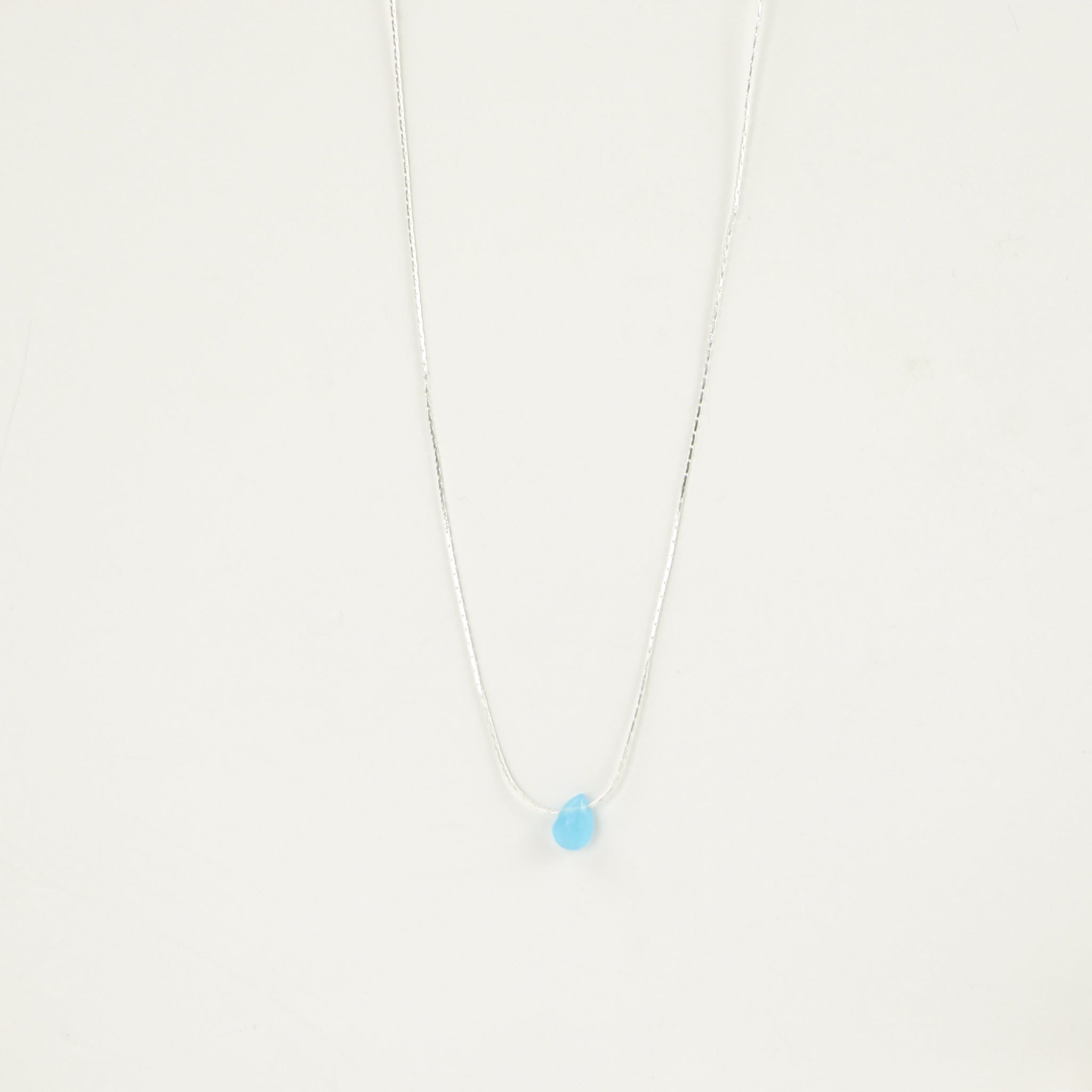 IMPERFECT Samudra Aquamarine Teardrop Stone Necklace - Pineapple Island