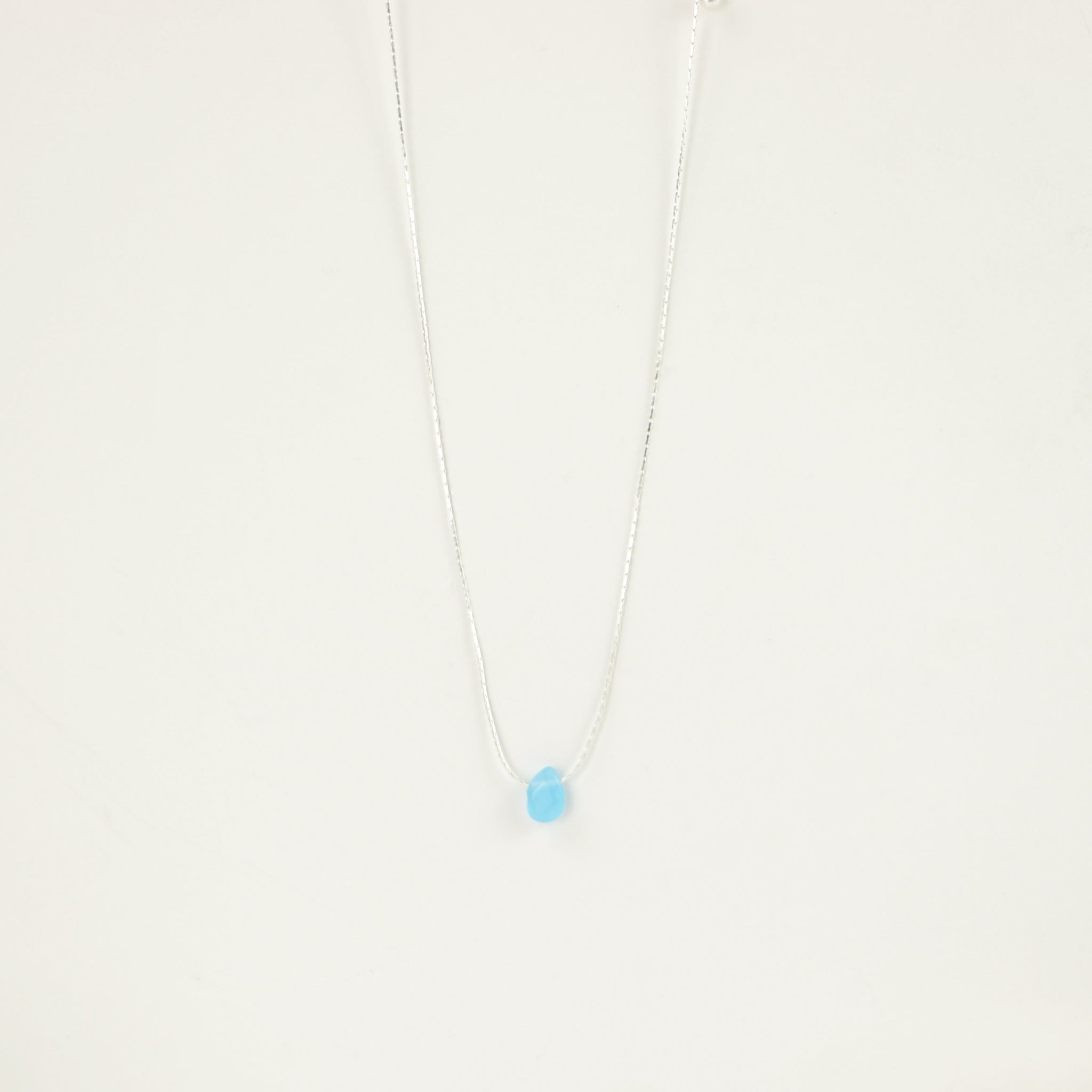 IMPERFECT Samudra Aquamarine Teardrop Stone Necklace - Pineapple Island