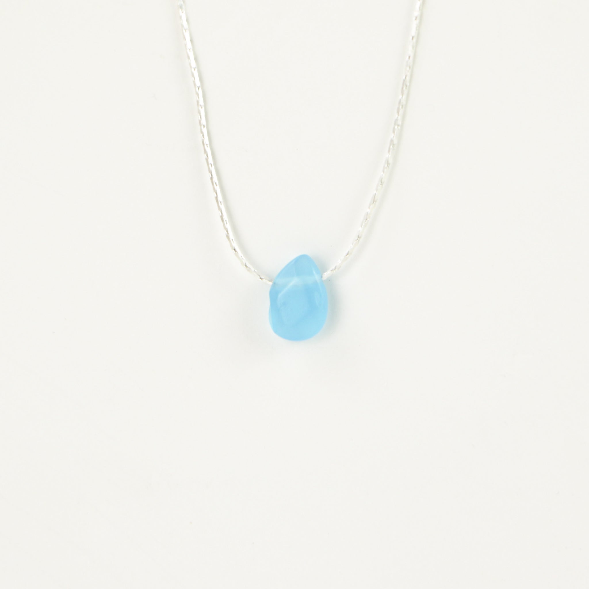 IMPERFECT Samudra Aquamarine Teardrop Stone Necklace - Pineapple Island