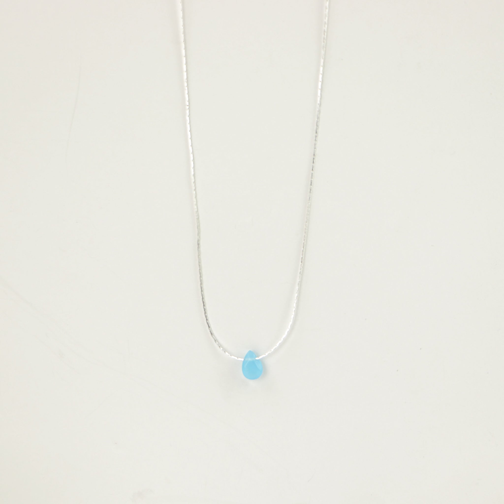 IMPERFECT Samudra Aquamarine Teardrop Stone Necklace - Pineapple Island