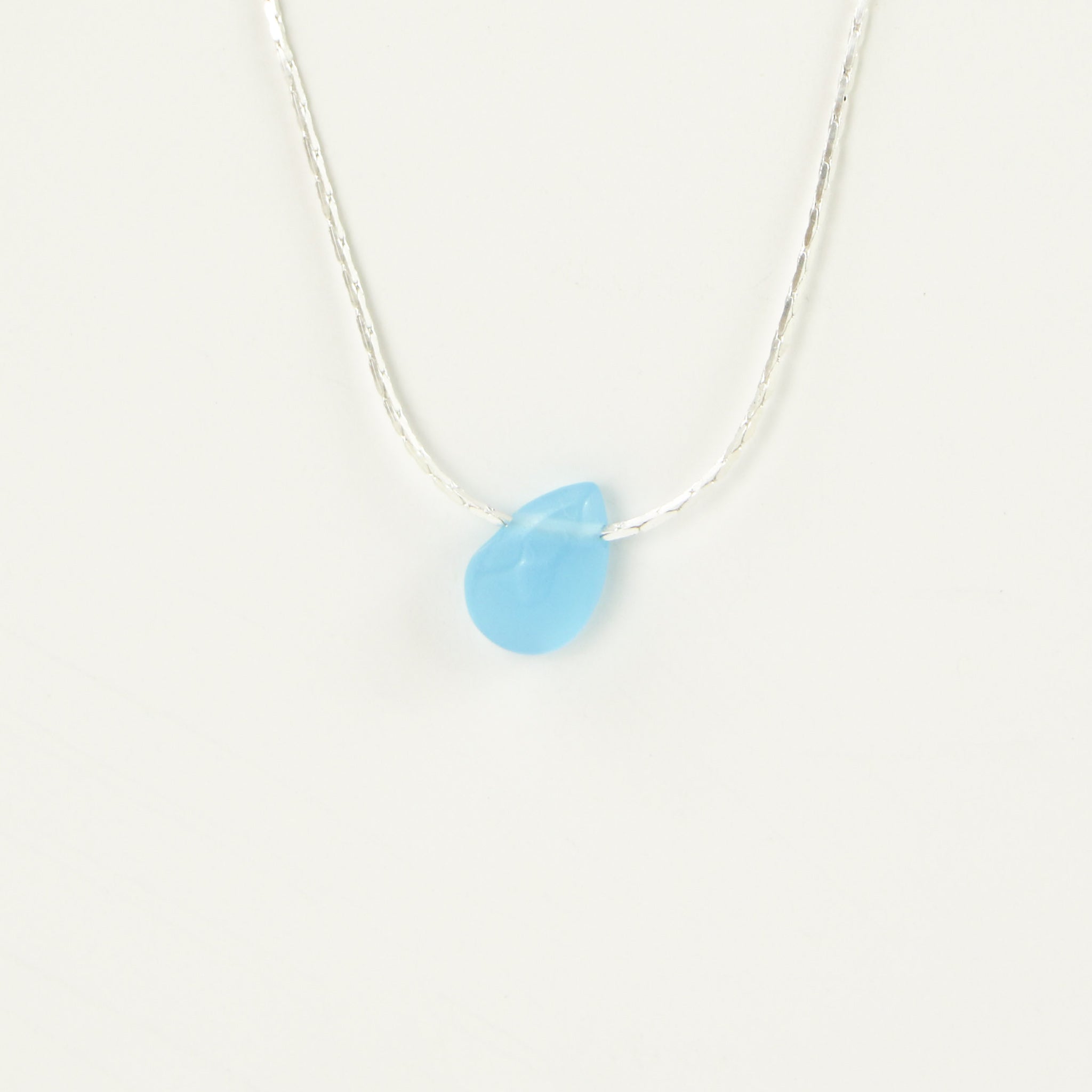 IMPERFECT Samudra Aquamarine Teardrop Stone Necklace - Pineapple Island